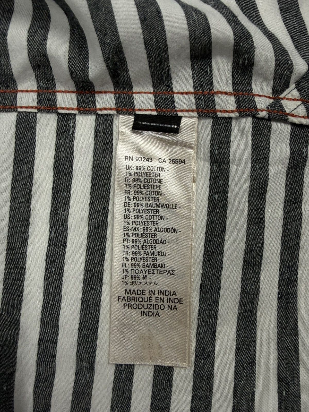 Diesel Diesel Vintage Prison Style Striped Button Shirt Cotton Gray Size US M / EU 48-50 / 2 - 19 Thumbnail