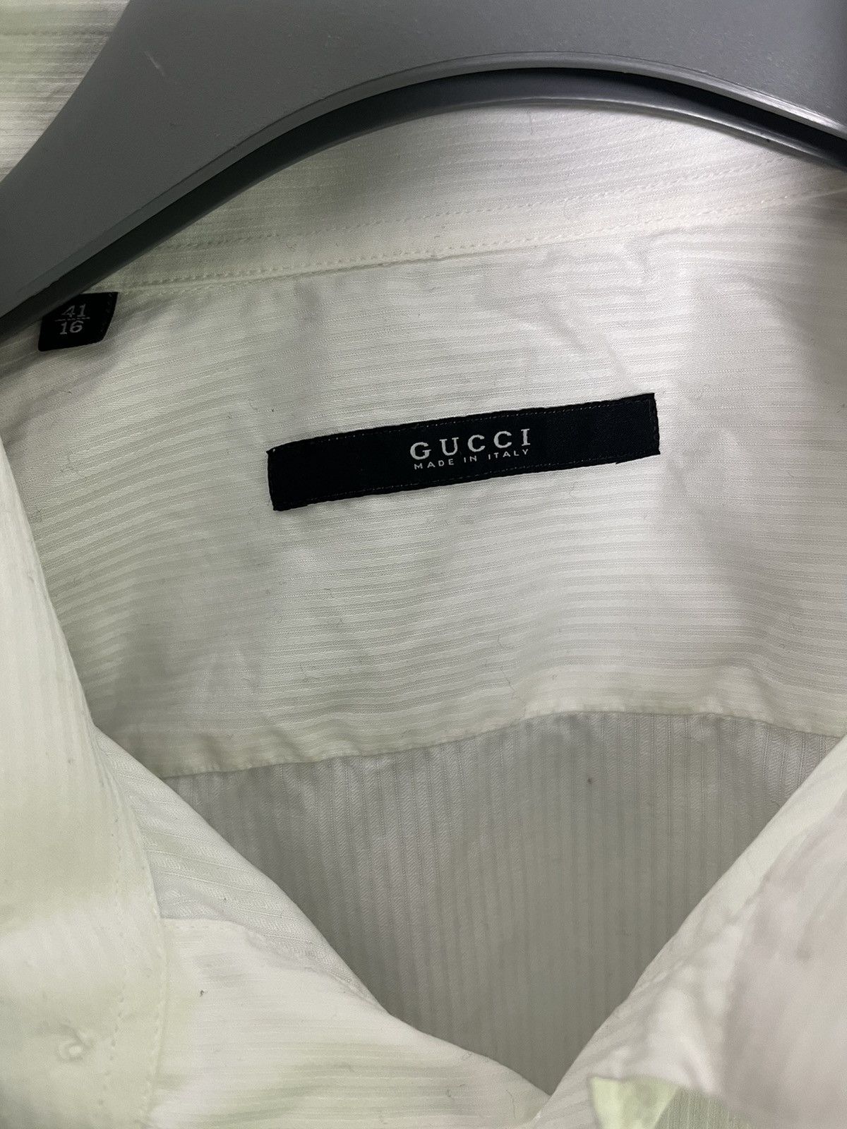 Gucci Gucci White Shirt Vintage Size US M / EU 48-50 / 2 - 3 Thumbnail