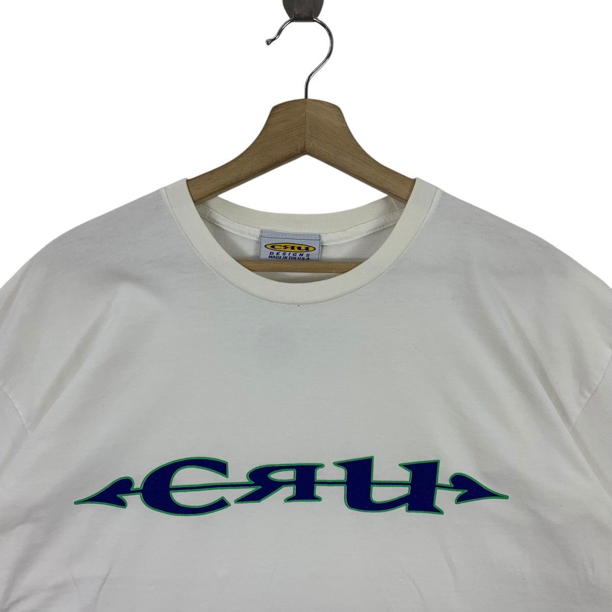 Vintage Vintage CRU spellout surfing tee Size US L / EU 52-54 / 3 - 2 Thumbnail