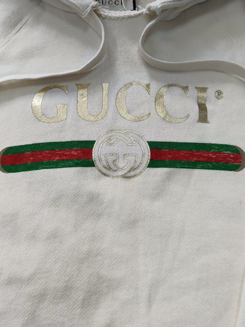 Gucci Gucci Sequin logo double dog embroidered hooded sweatshirt Size US XS / EU 42 / 0 - 2 Thumbnail