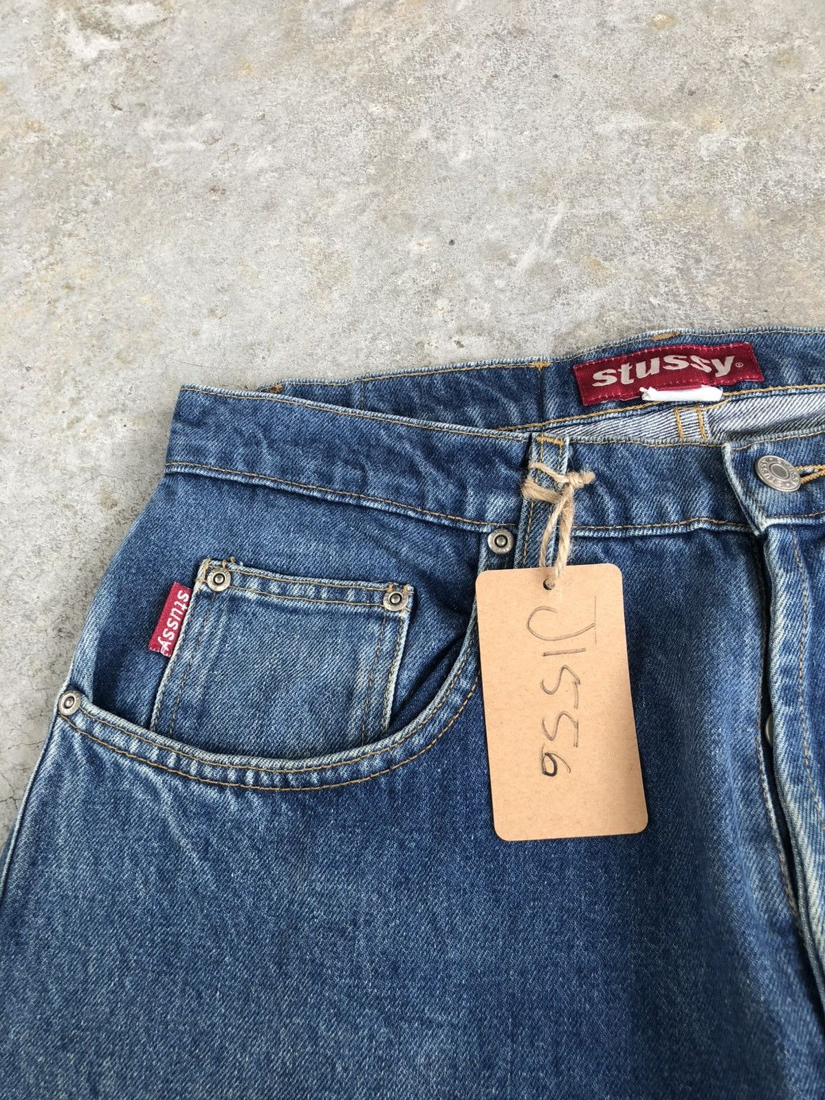 Stussy Stussy Baggy Jeans Distressed Jeans Size US 31 - 16 Thumbnail