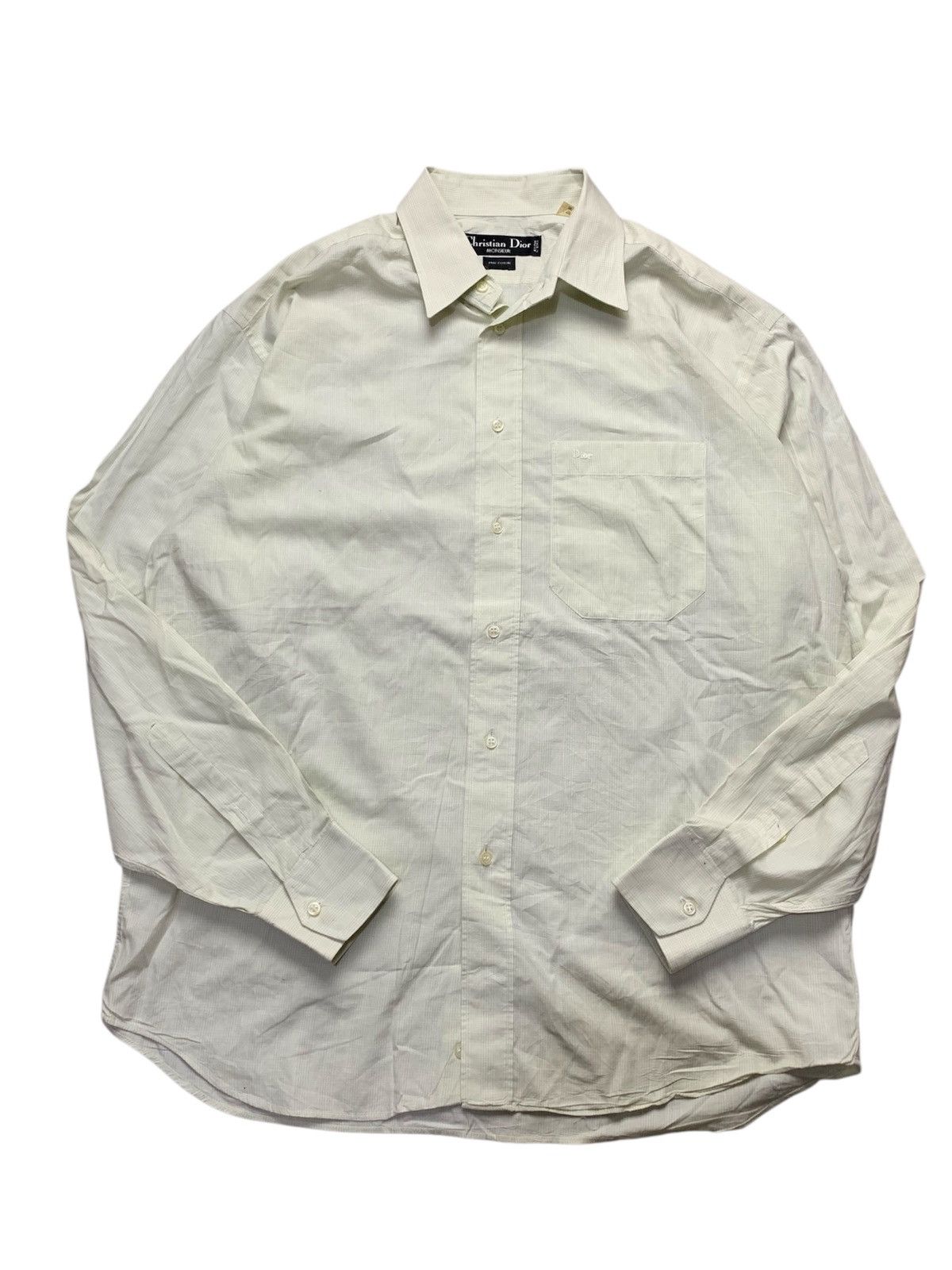 Christian Dior Monsieur 🐍 SOLD Christian Dior Monsieur - Vintage Button Ups Shirt Size US XL / EU 56 / 4 - 1 Thumbnail