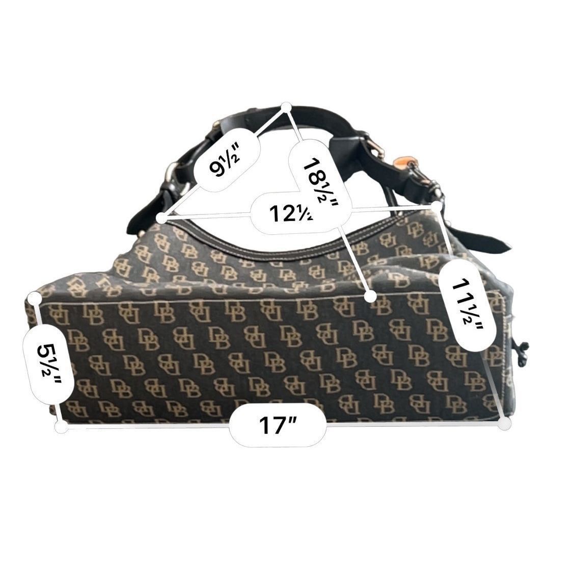 Dooney & Bourke Dooney & Bourke leather canvas Hobo Shoulder Handbag Size ONE SIZE - 6 Thumbnail