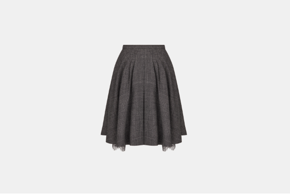 image of Dior O1Bcso1Str0224 Skirt In Grey, Women's (Size 34)