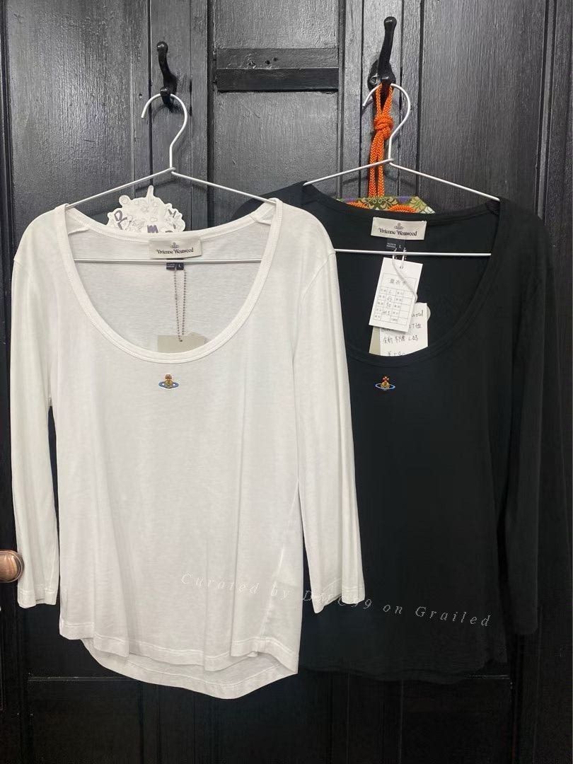 Vivienne Westwood Vivienne Westwood Mid-Sleeve Saturn Top Size L / US 10 / IT 46 - 1 Thumbnail