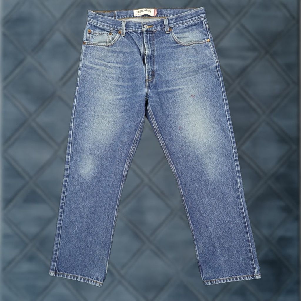 Levi's Levi's 505 Jeans Mens 36x30 Blue Regular Fit Straight Leg Stretch Denim Size US 36 / EU 52 - 1 Thumbnail