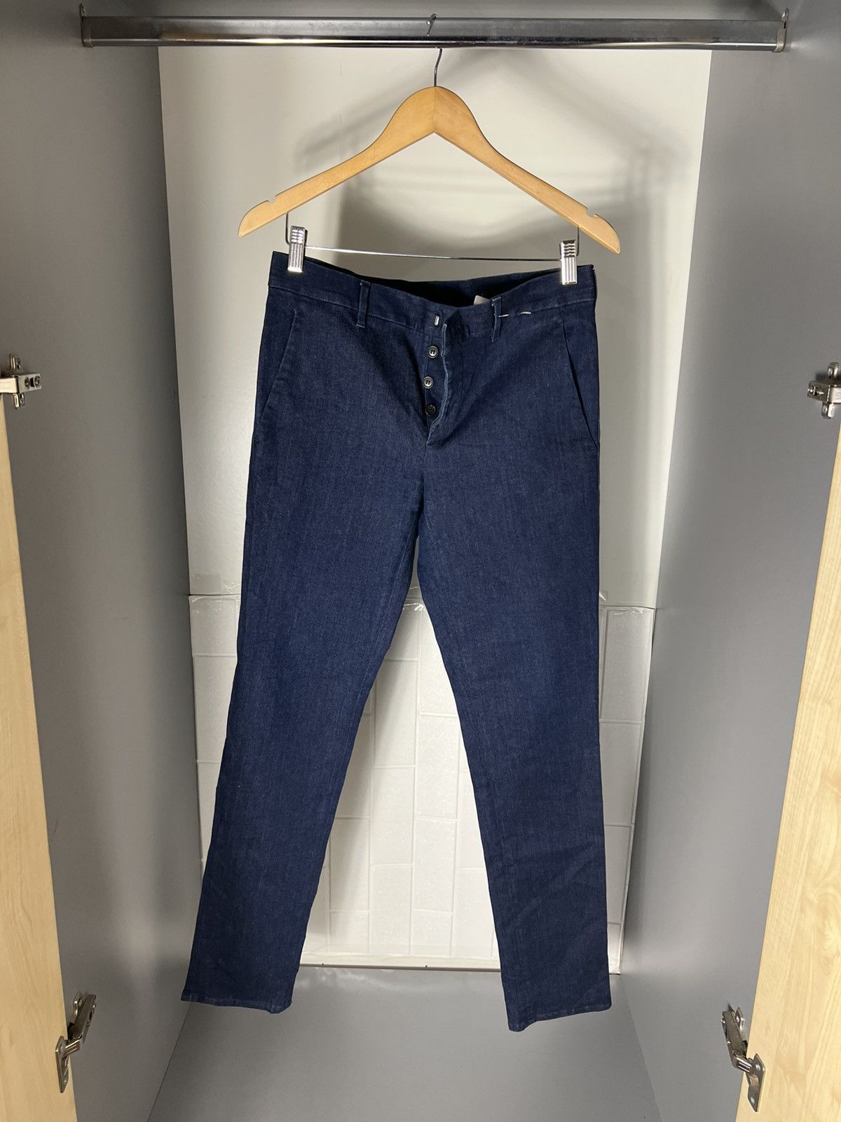 Prada × Vintage VERY RARE PRADA BLACK LABEL DENIM JEANS DESIGNER PANTS DELUX Size US 32 / EU 48 - 1 Thumbnail