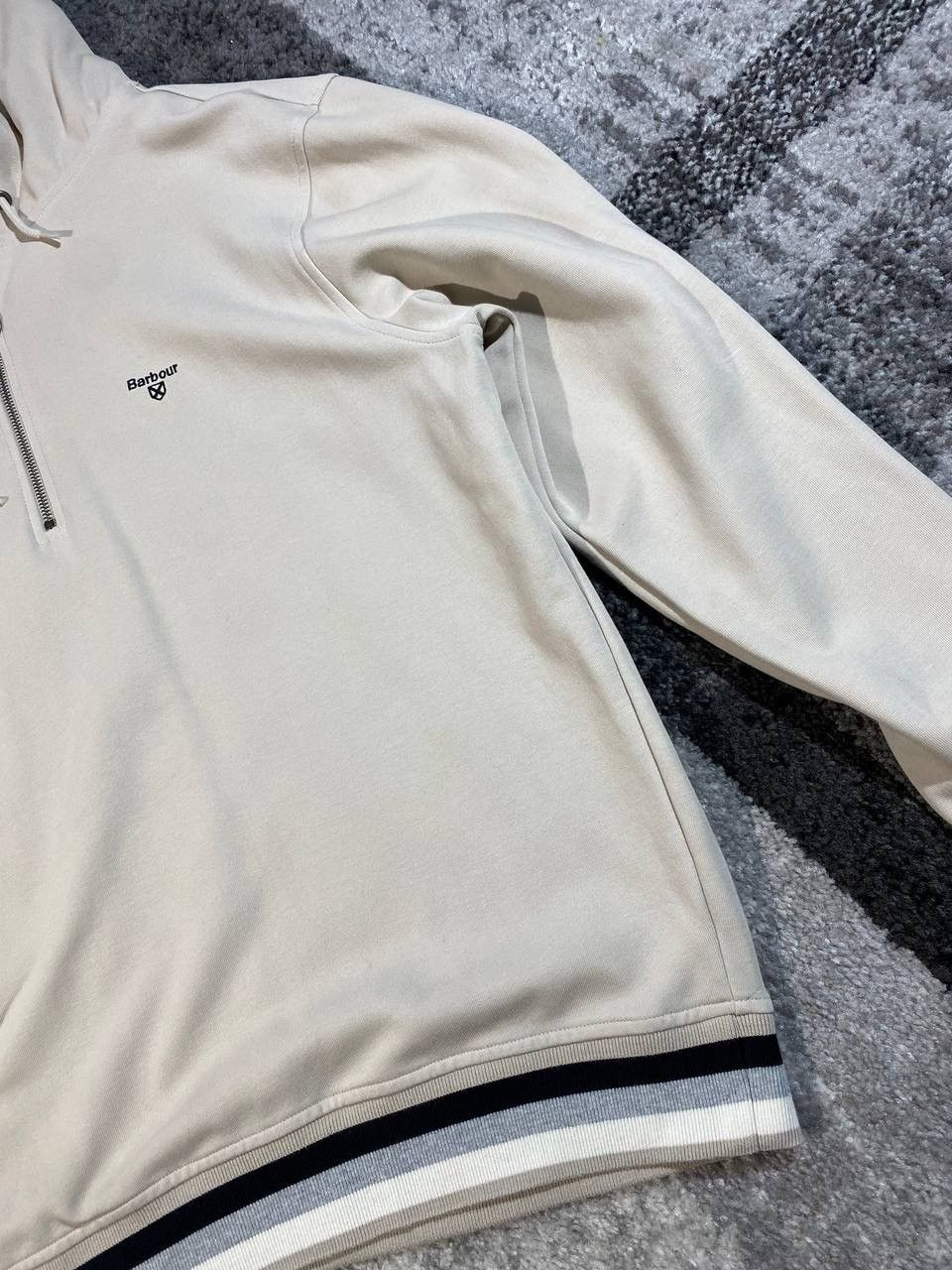 Barbour Barbour international hoodie men Size L 1/4 zip beige hoodes Size US L / EU 52-54 / 3 - 2 Thumbnail