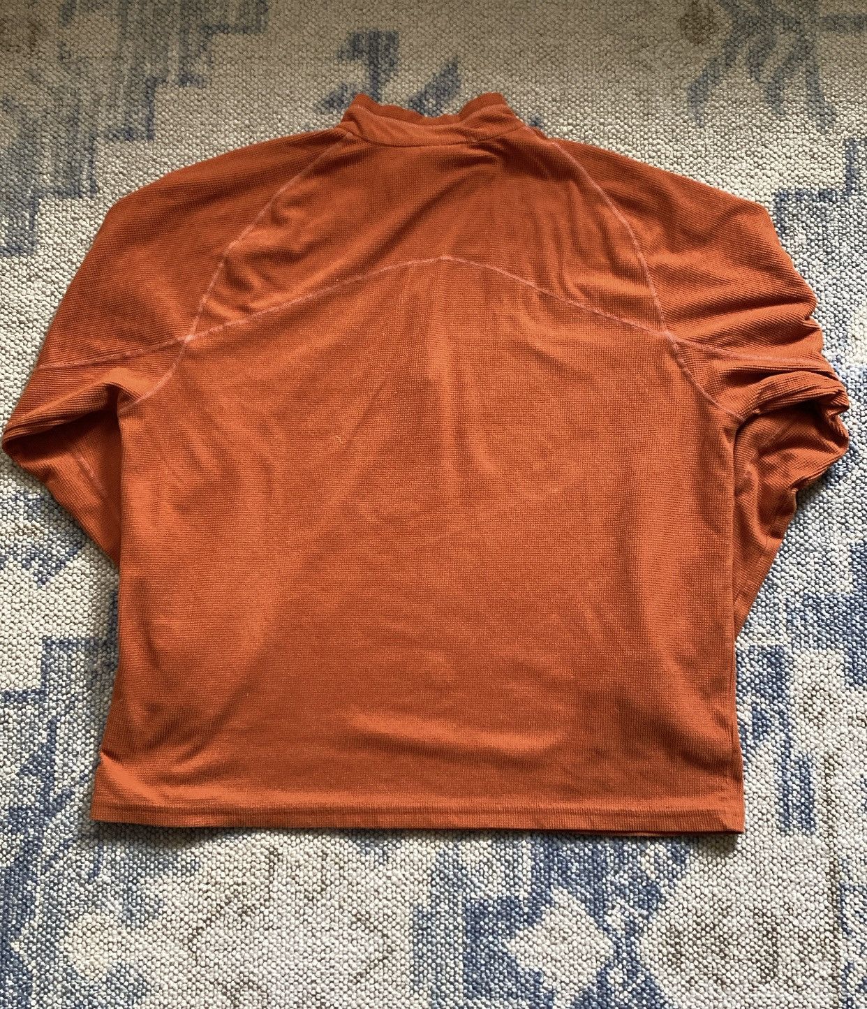 Nike ACG Vtg Nike ACG Waffle Knit Thermal Pullover 1/4 Zip Orange L Size US L / EU 52-54 / 3 - 4 Thumbnail