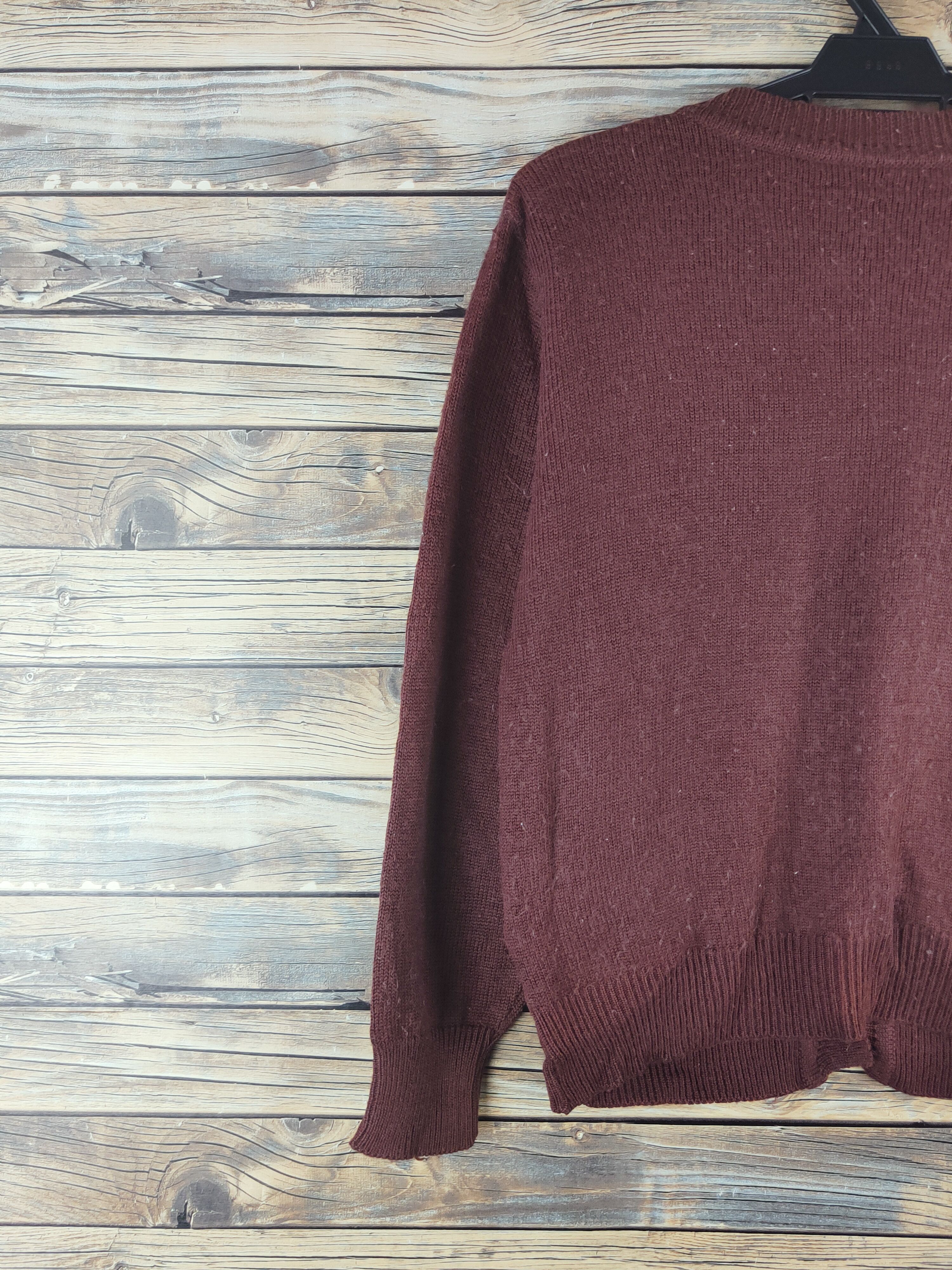 Japanese Brand DL Japan vintage Brown Cat Knitwear Cardigans #46-477 Size M / US 6-8 / IT 42-44 - 9 Thumbnail