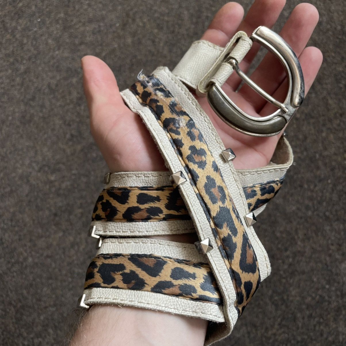Vintage Vintage 90s Leopard Print Belt Japanese Archive Alt Indie OS Size ONE SIZE - 3 Thumbnail