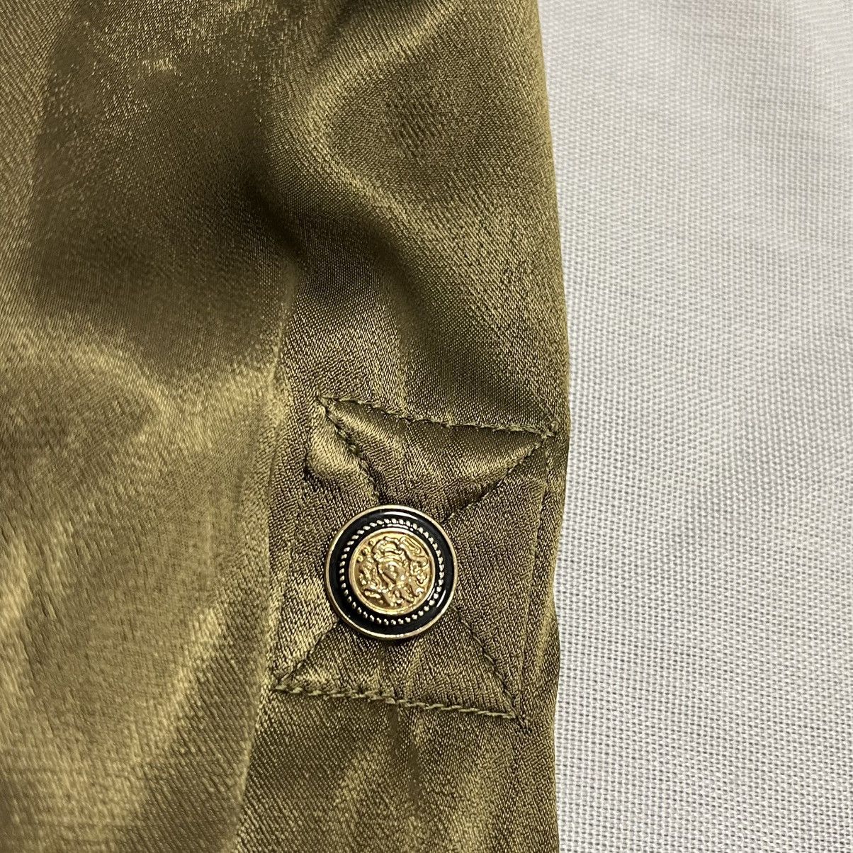 Ganni Khaki green Ganni satin button-up shirt Size M / US 6-8 / IT 42-44 - 7 Thumbnail