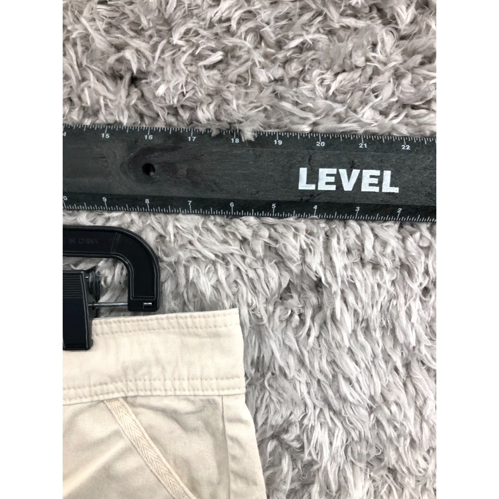 Lee Lee Cargo Shorts Womens Size 16 Mid Rise Medium Wash Beige Casual 5-Pocket Design Regular Fit Cotton Denim? Size 38" / US 16 / IT 52 - 2 Thumbnail