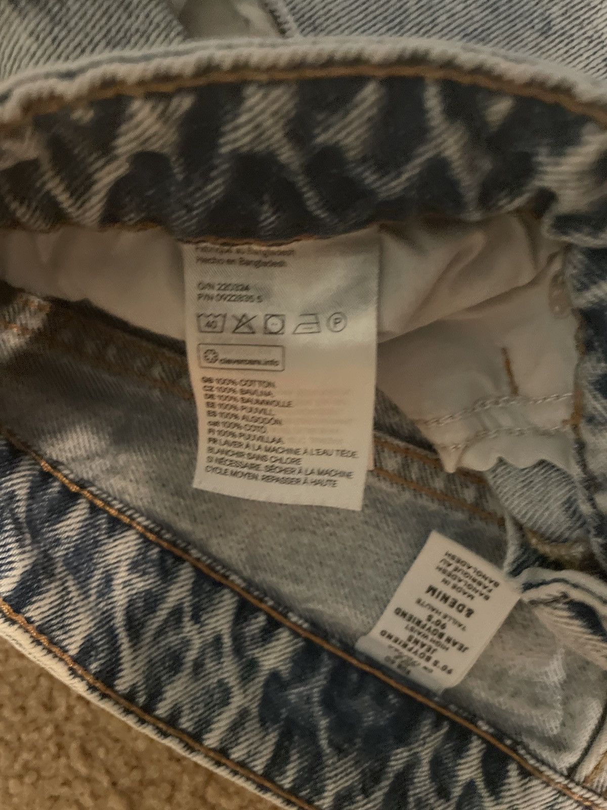 H&M &DENIM 90's Boyfriend Jeans, High-Waisted, Women's Size 8 Size 30" / US 8 / IT 44 - 2 Thumbnail