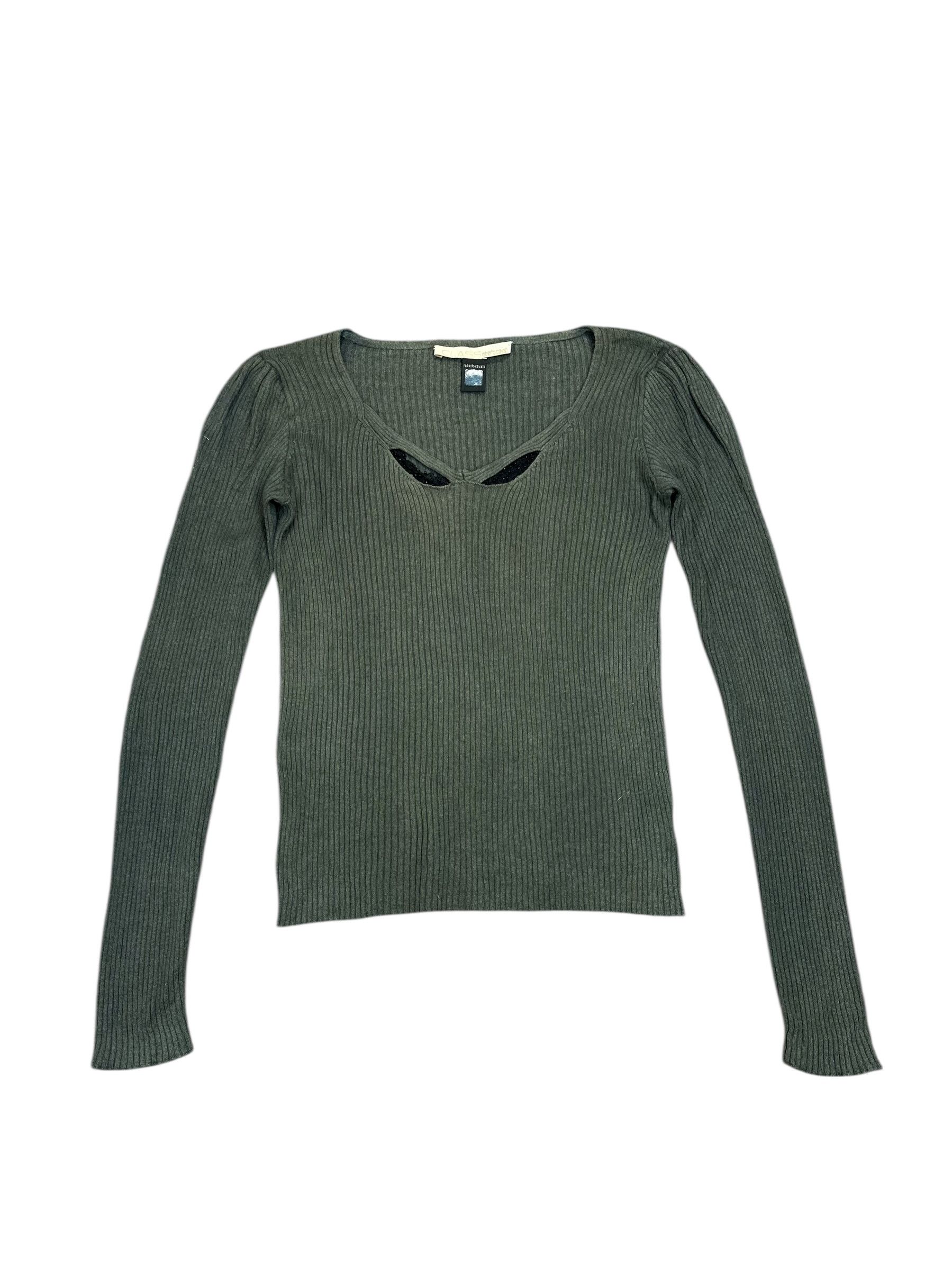 Roberto Cavalli Cavalli military avant-garde army sweater Size S / US 4 / IT 40 - 1 Thumbnail