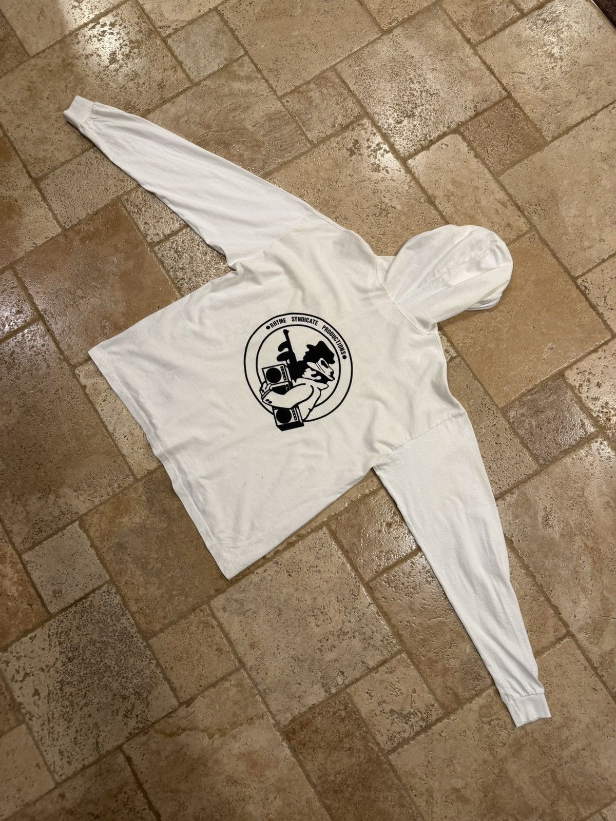 Vintage Vintage Ice-T Freedom of Speech 90’s White LS Hoodie T-Shirt Size US L / EU 52-54 / 3 - 10 Thumbnail
