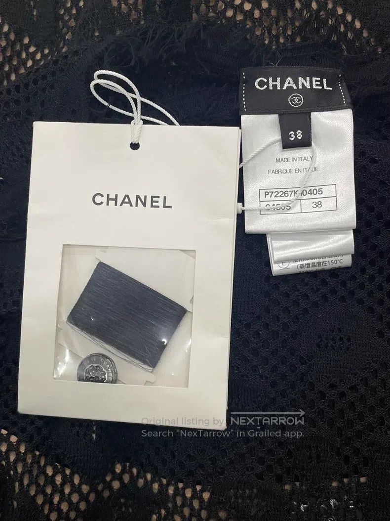 Chanel Chanel Black lace two-piece lace-ace dress Size XS / US 0-2 / IT 36-38 - 4 Thumbnail
