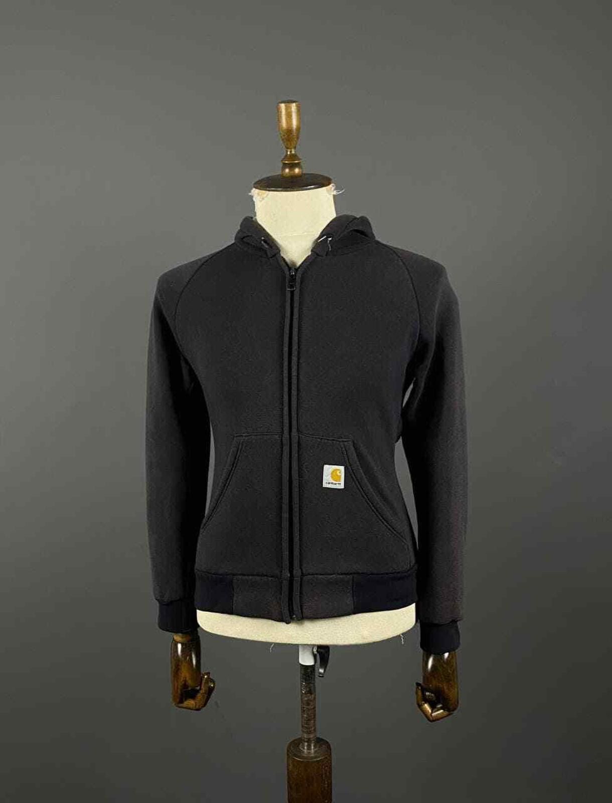 Carhartt Wip Ladies Carhartt WIP Black Zip Up Fleece Hoodie Sweater Size M / US 6-8 / IT 42-44 - 1 Thumbnail