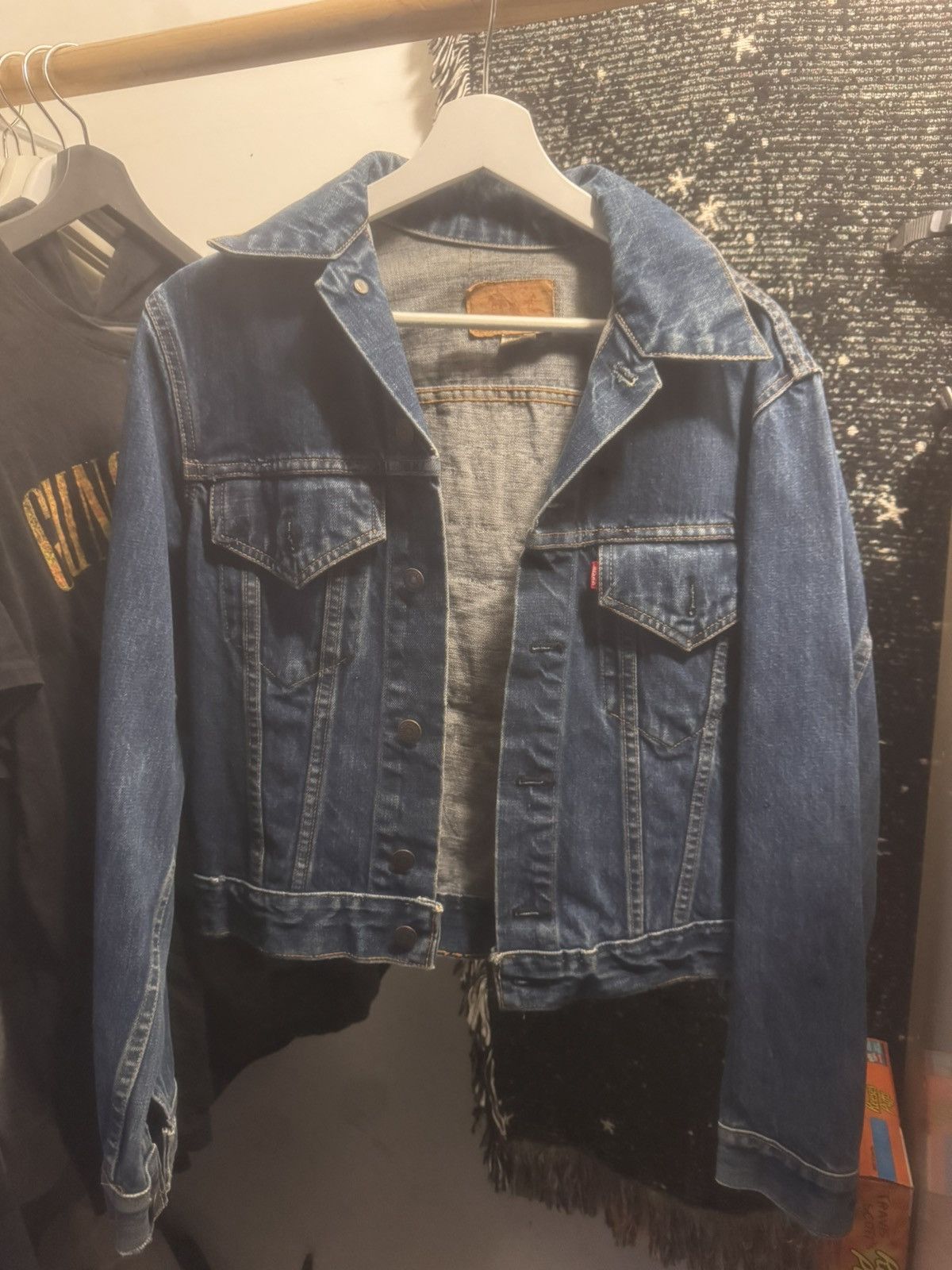 Levi's 1968 Custom Navy Blue Band Jean Jacket. Size US M / EU 48-50 / 2 - 1 Thumbnail