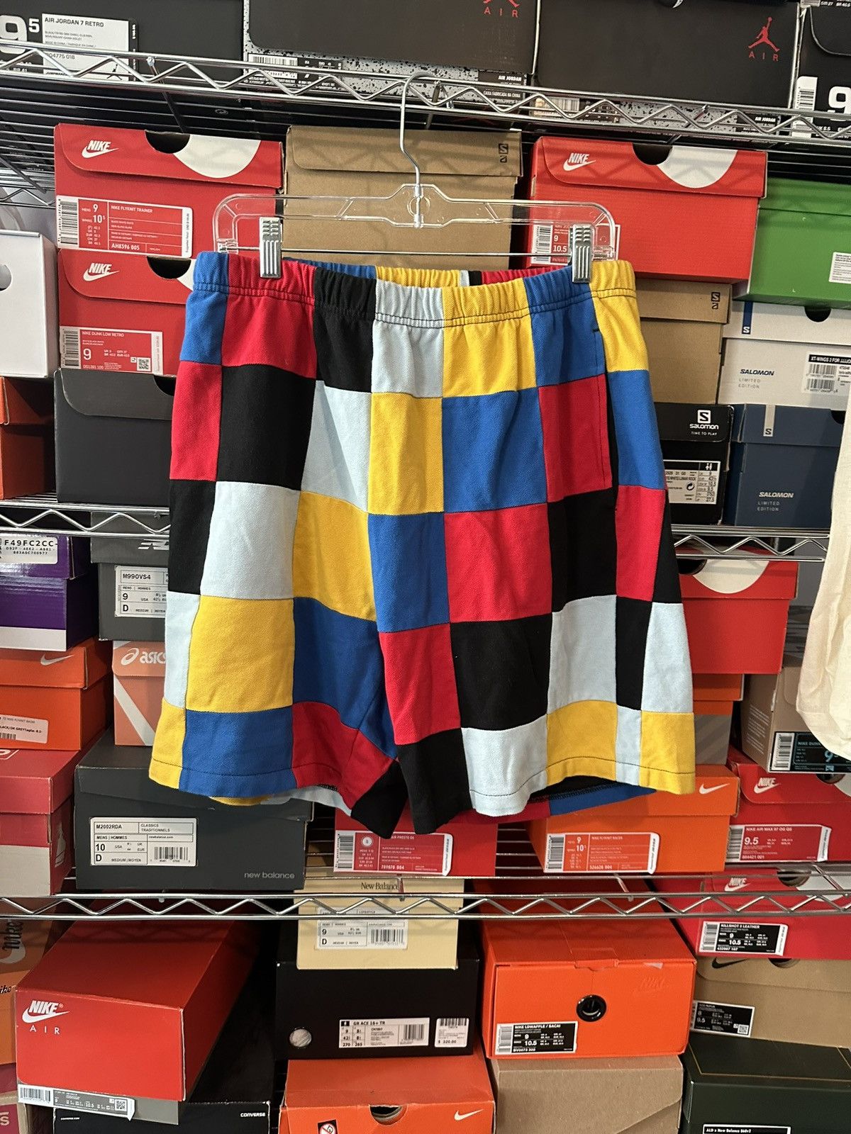 Supreme newest patchwork pique shorts (white)