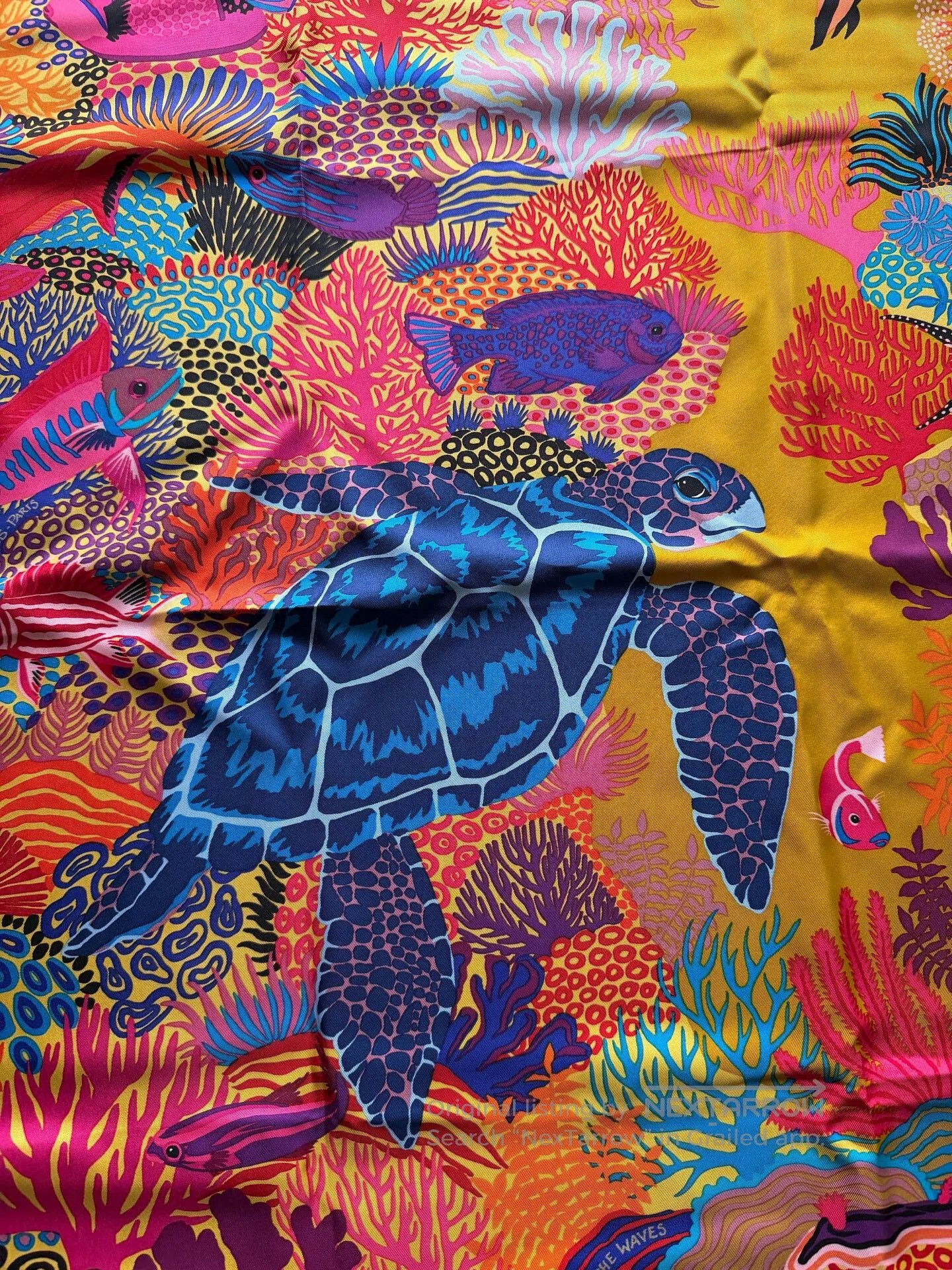 Hermes Hermes Alice Shirley Silk Scarf. Size ONE SIZE - 4 Thumbnail
