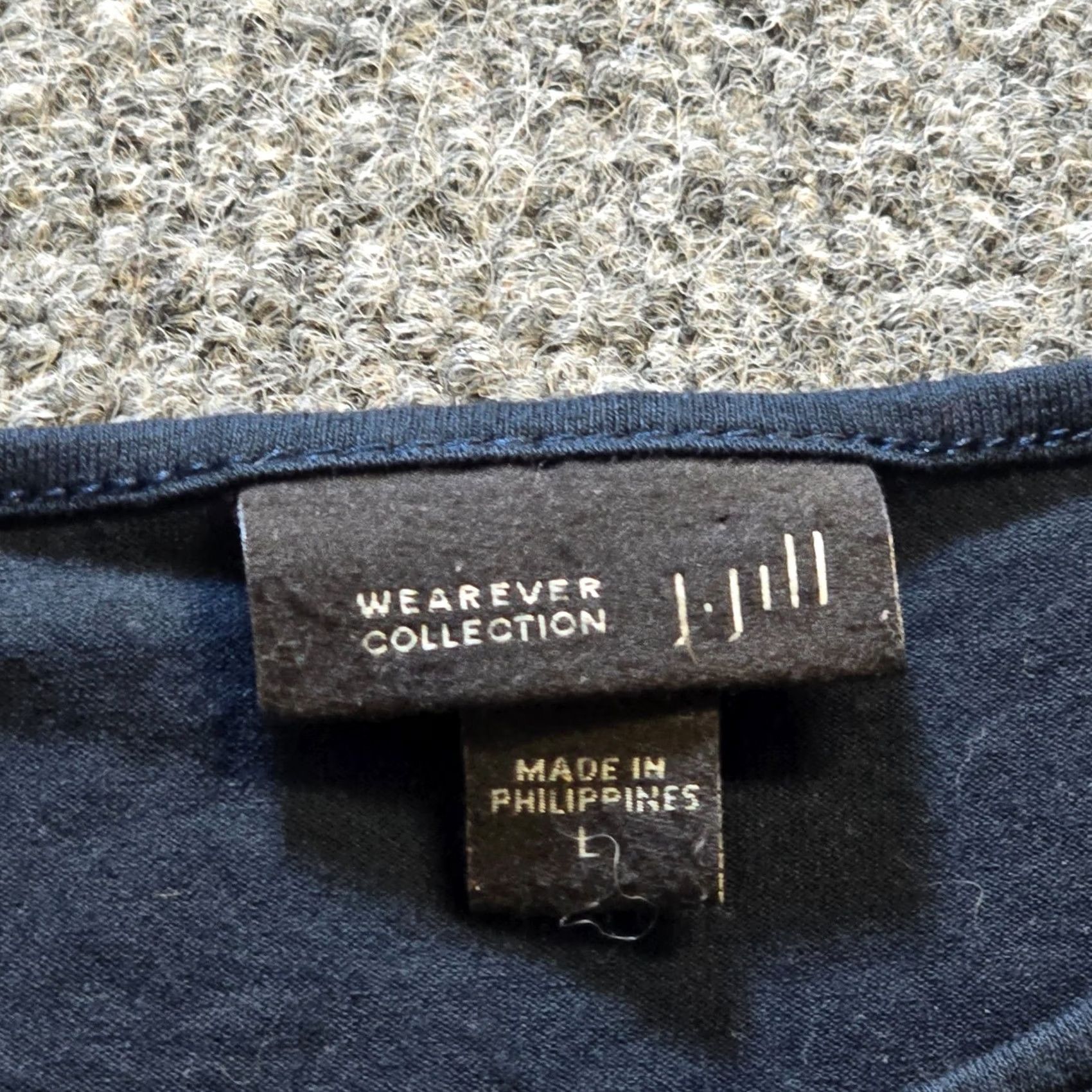 J. Jill J. Jill Top Womens Large Blue 3/4 Sleeve Wearever Stretch Casual Capsule Shirt Size L / US 10 / IT 46 - 3 Thumbnail