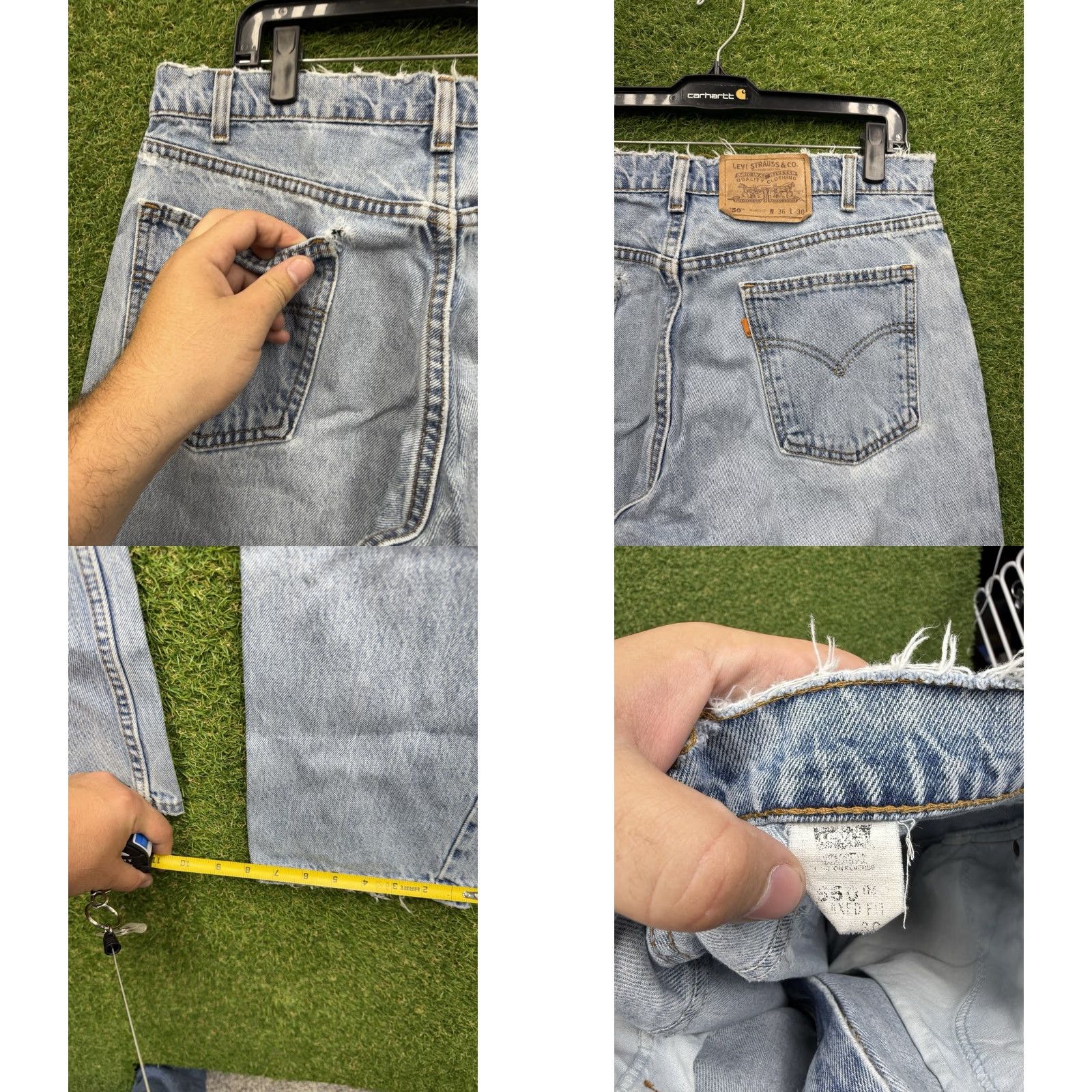 Levi's VINTAGE Levi's 560 Jeans 36x30 Tapered Blue USA Made 90s Mens Size US 36 / EU 52 - 8 Thumbnail