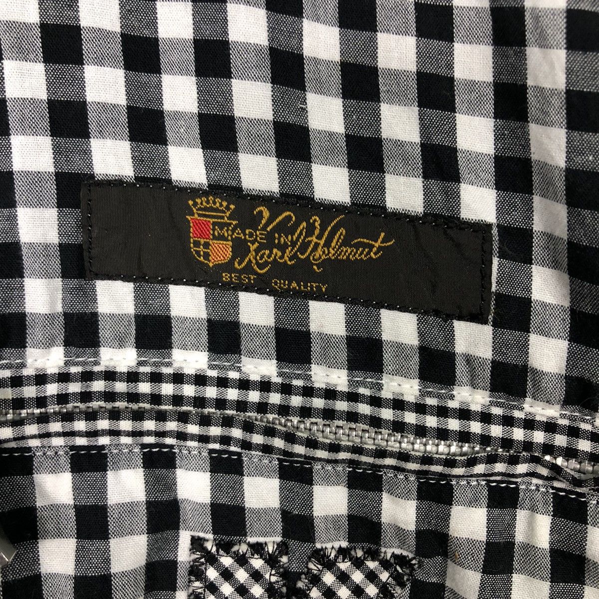 Japanese Brand 📌Vintage Karl Helmut Short Sleeve Hoodie Biker Jacket Size US L / EU 52-54 / 3 - 19 Thumbnail