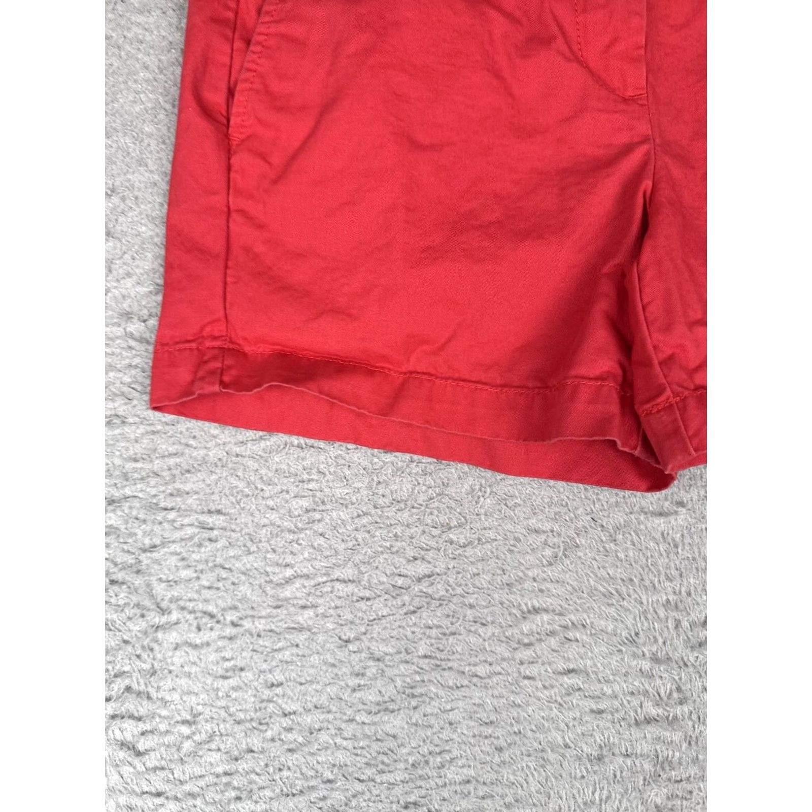 Tommy Hilfiger Tommy Hilfiger Shorts Womens 4 Red Chino Twill Flat Front Casual Summer 27in Waist 4in Inseam Mens? Womens Size 27" / US 4 / IT 40 - 3 Thumbnail