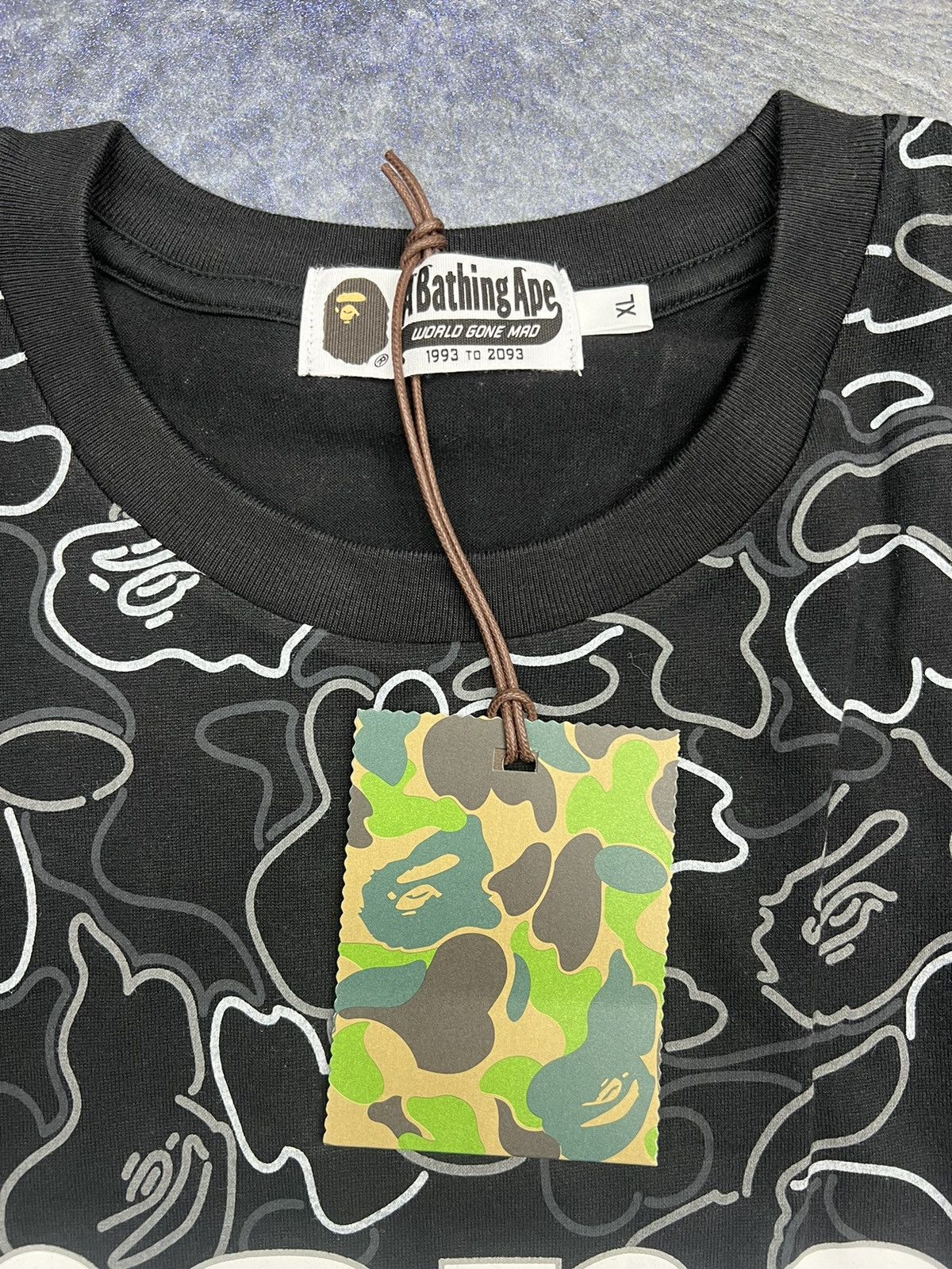 Bape Bape Neon Camo T-Shirt Size US XL / EU 56 / 4 - 4 Thumbnail