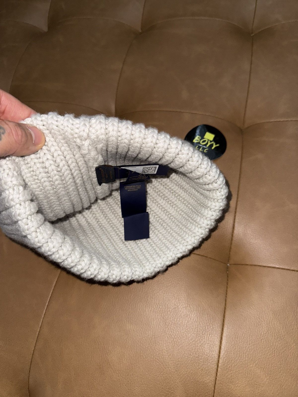 Louis Vuitton Louis Vuitton logo wool beanie Size ONE SIZE - 4 Thumbnail