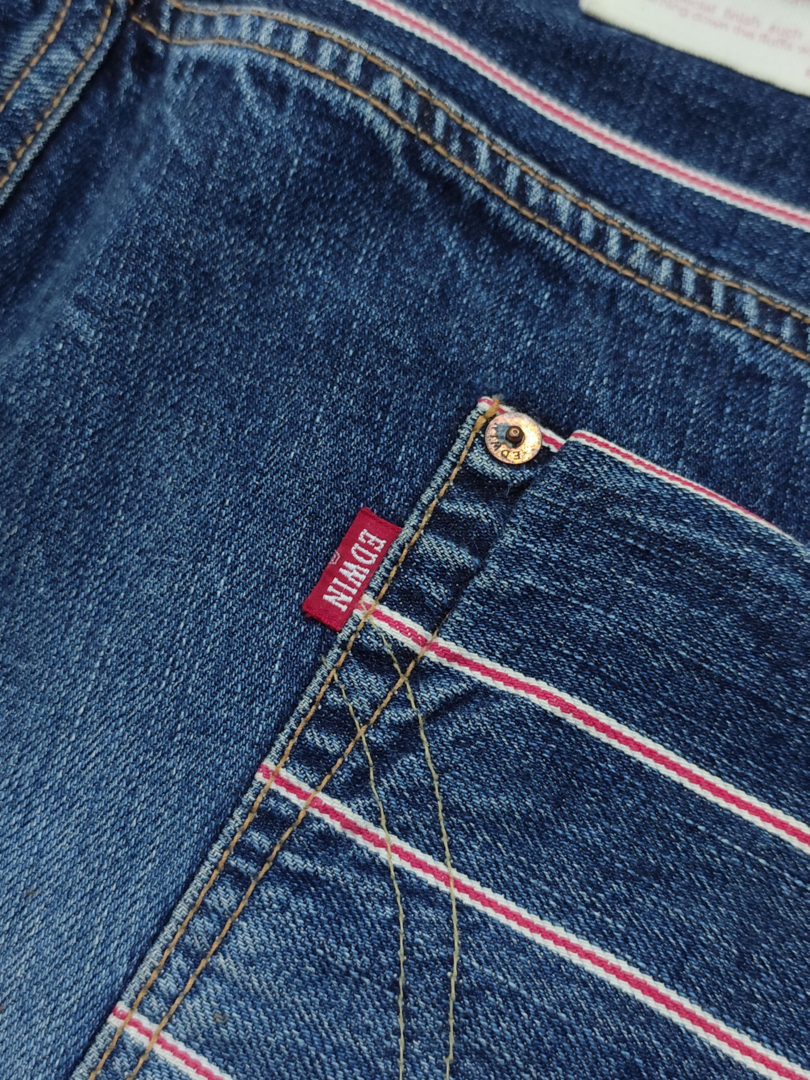 Edwin Vintage Edwin 13oz selvage if six was nine style distressed Size US 29 - 7 Thumbnail