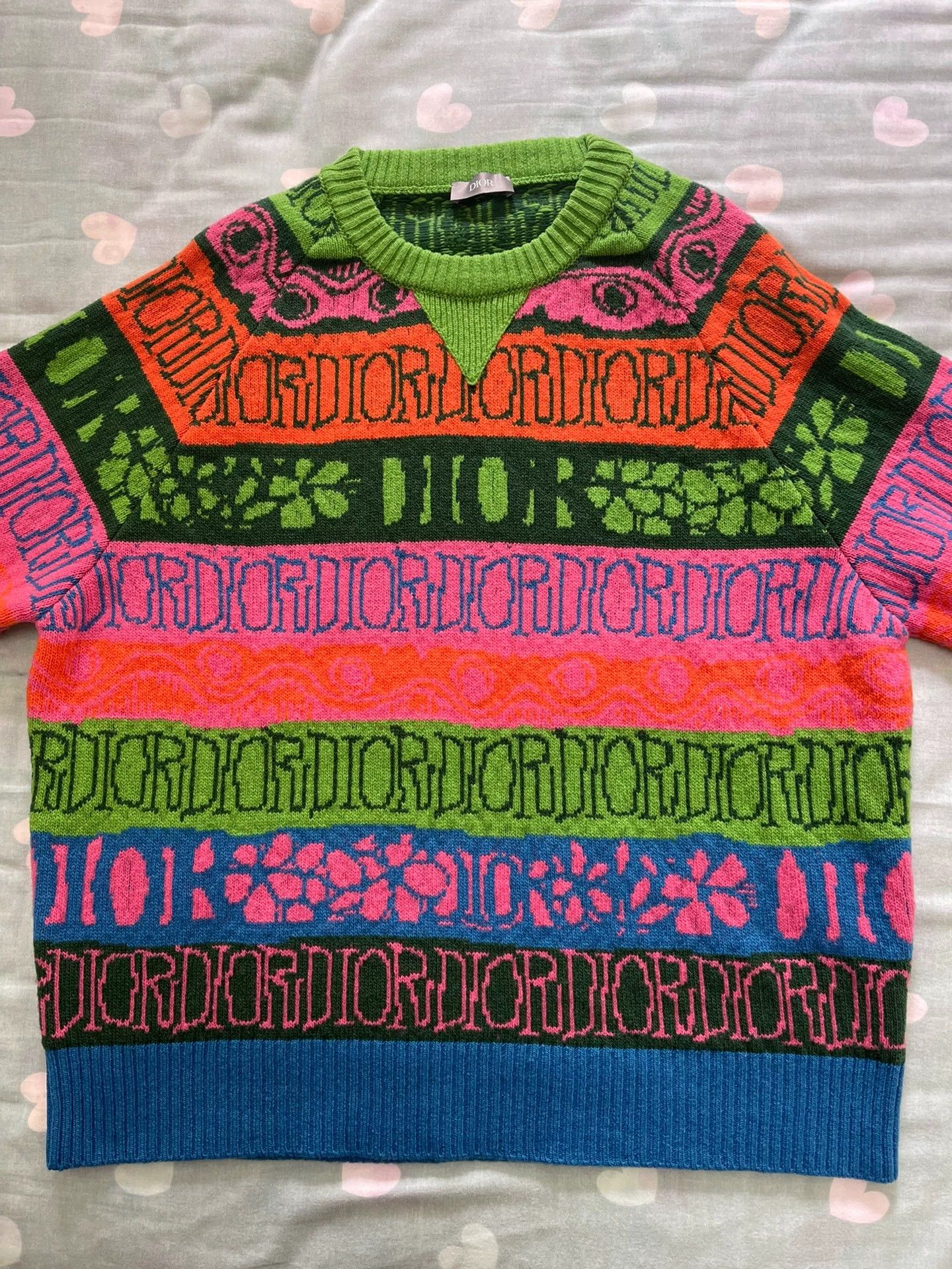 Dior Dior Runway Colorful 100% Wool OS Men's M Sweater Size US M / EU 48-50 / 2 - 1 Thumbnail