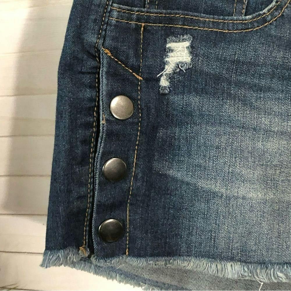 Other Arizona Jeans snap buttons distressed denim jeans shorts S Size 27" / US 4 / IT 40 - 4 Thumbnail