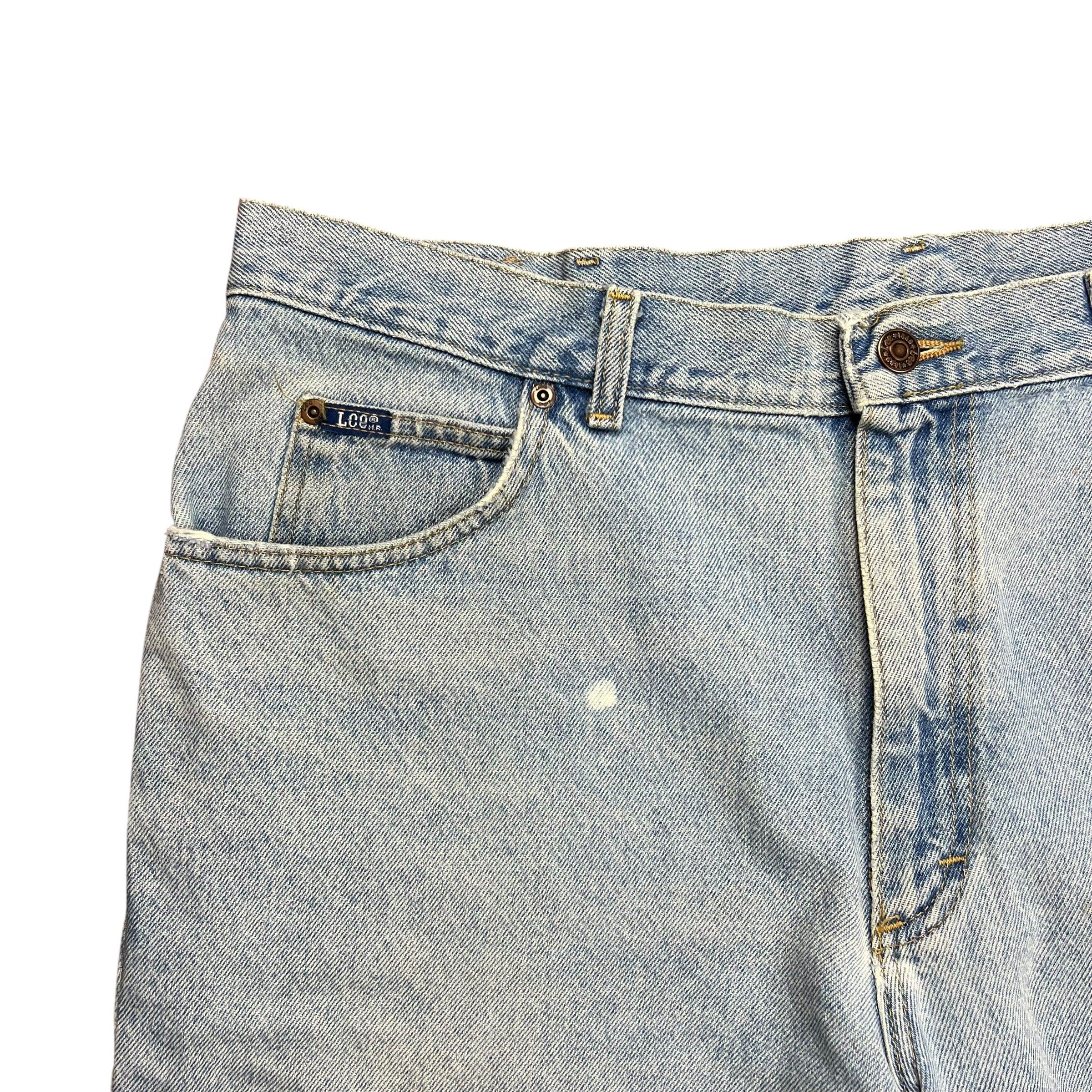 Lee Lee Light Wash Baggy Jean Shorts - 38" Size US 38 / EU 54 - 3 Thumbnail