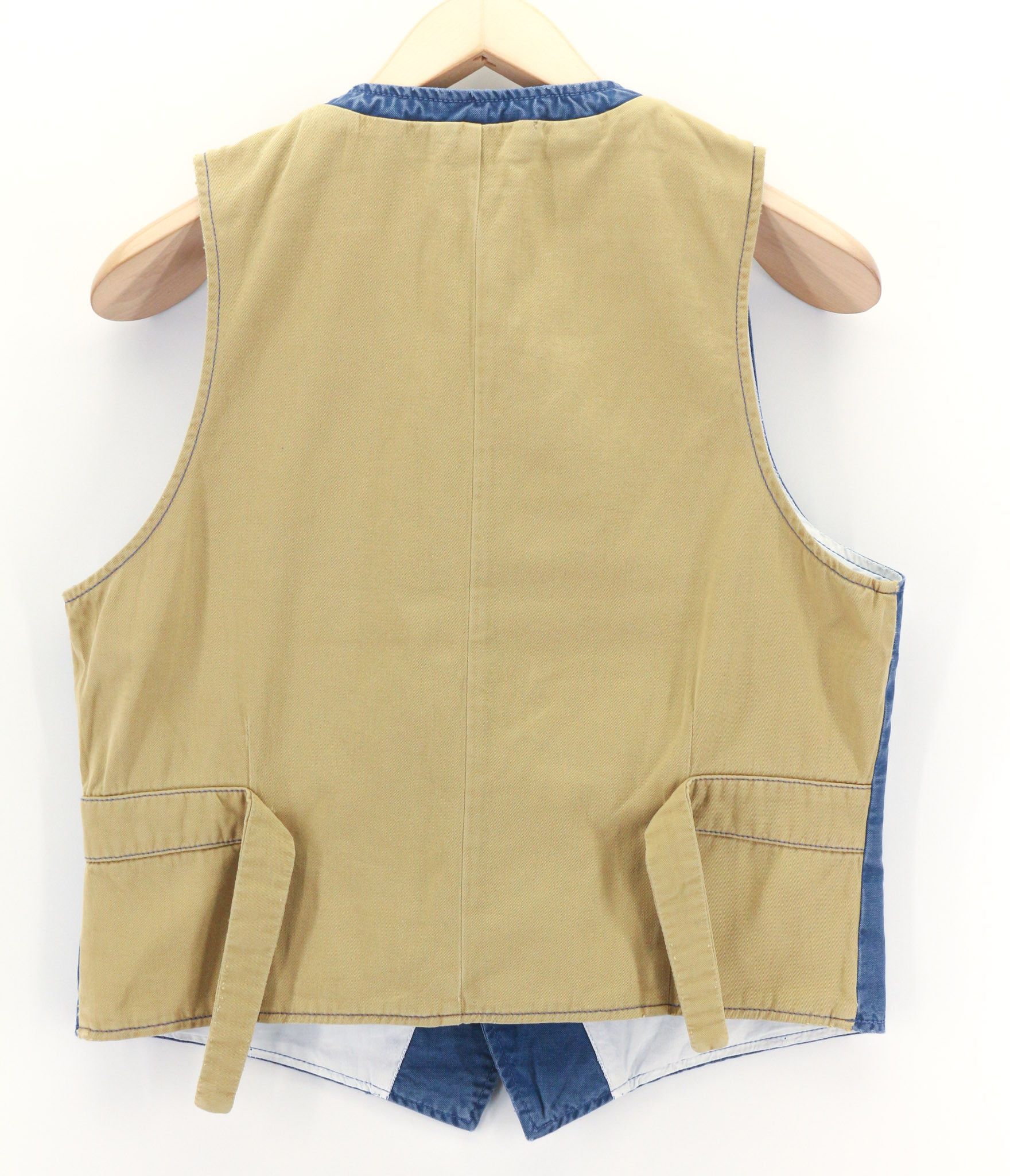 Nudie Jeans GUSTAV M Oden Blue Organic Vest 80717 Size US M / EU 48-50 / 2 - 2 Thumbnail
