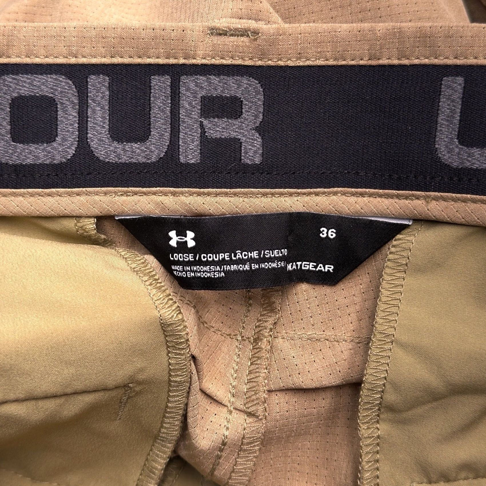 Under Armour Under Armour Pants Mens 36 Brown Loose Heatgear Mid Rise Stretch Unhemmed New Size US 36 / EU 52 - 4 Thumbnail