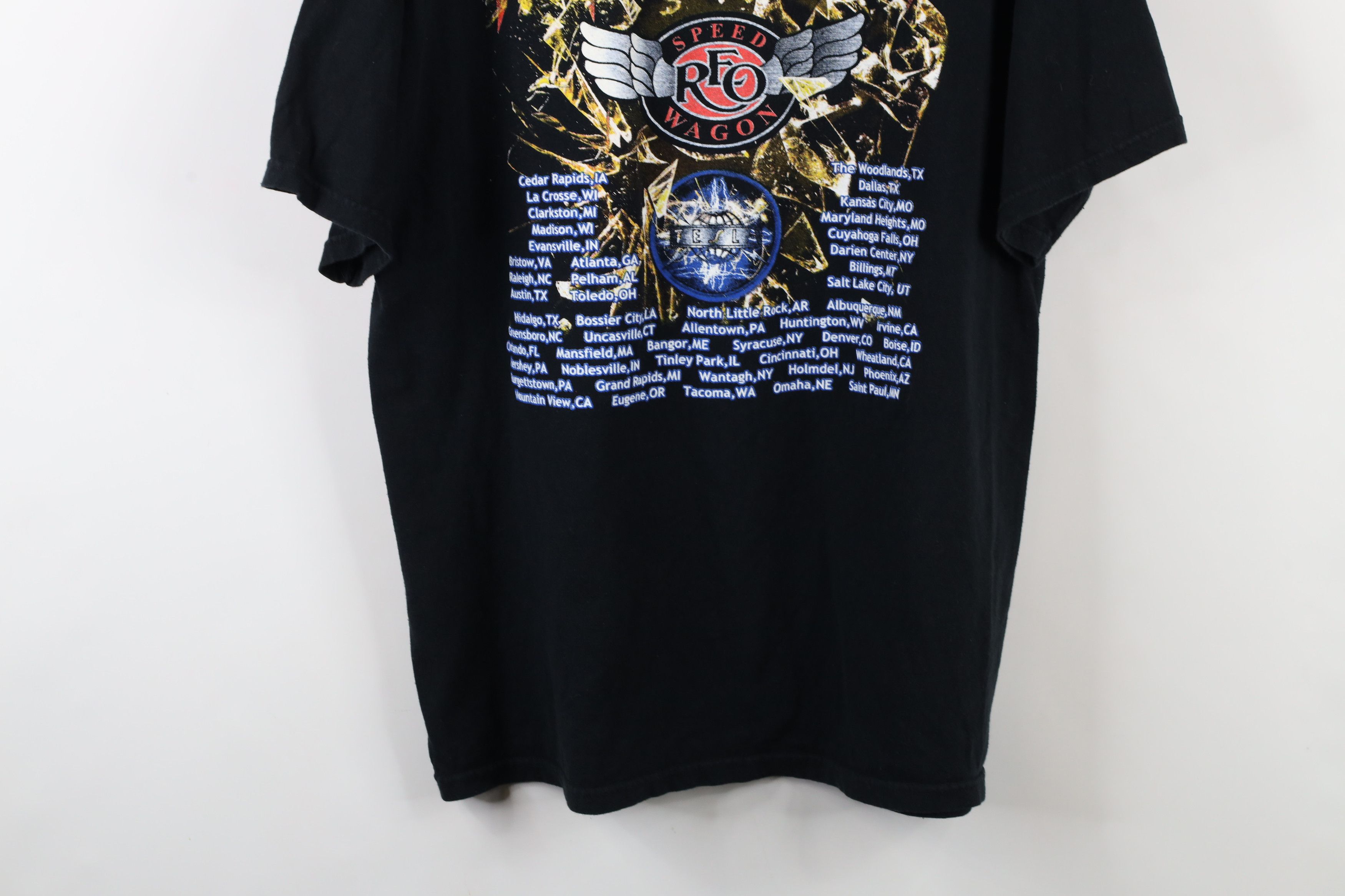 Vintage Vintage Tour Def Leppard REO Speed Wagon Tesla Band Shirt Size US XL / EU 56 / 4 - 11 Thumbnail