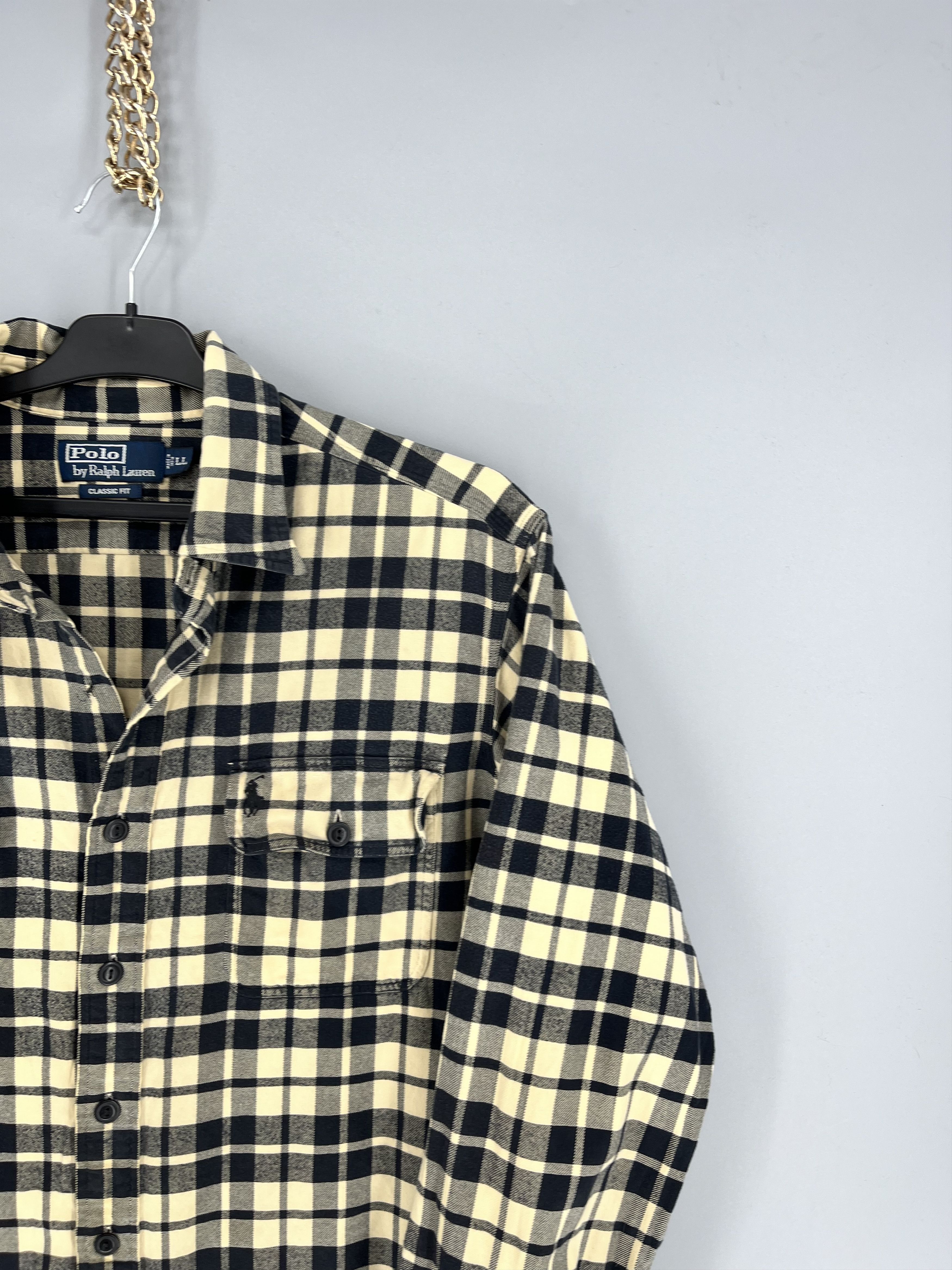 Polo Ralph Lauren Vintage Flannel Polo Raplh Lauren Plaid Shirt Travis style Size US L / EU 52-54 / 3 - 5 Thumbnail