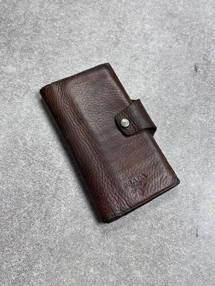 Prada VINTAGE PRADA GENUINE LEATHER ARCHIVAL CLUTCH WALLET RARE Size ONE SIZE - 1 Thumbnail