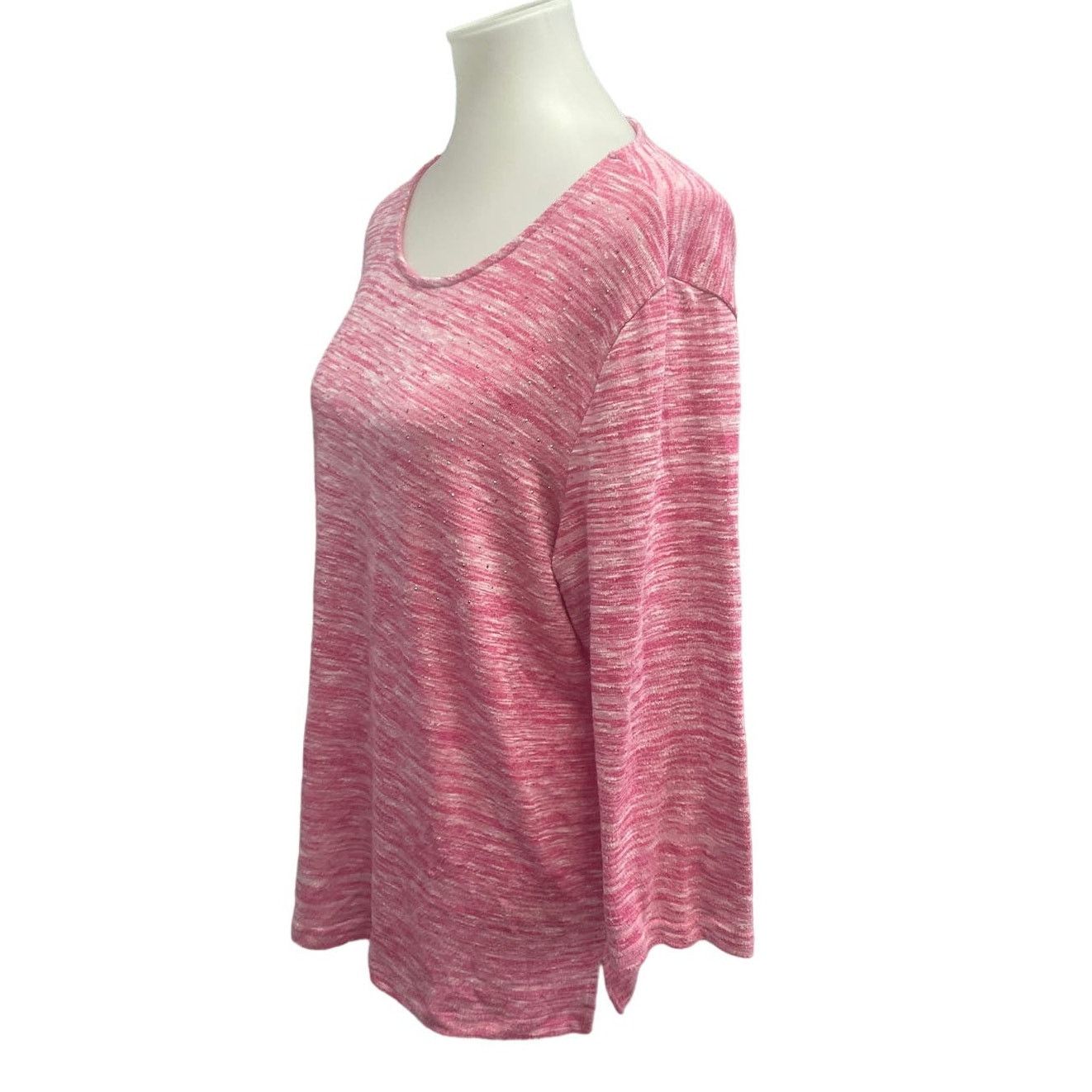 Croft & Barrow Croft & Barrow Large Sparkle Studded Rayon Blend Soft Top Size L / US 10 / IT 46 - 3 Thumbnail
