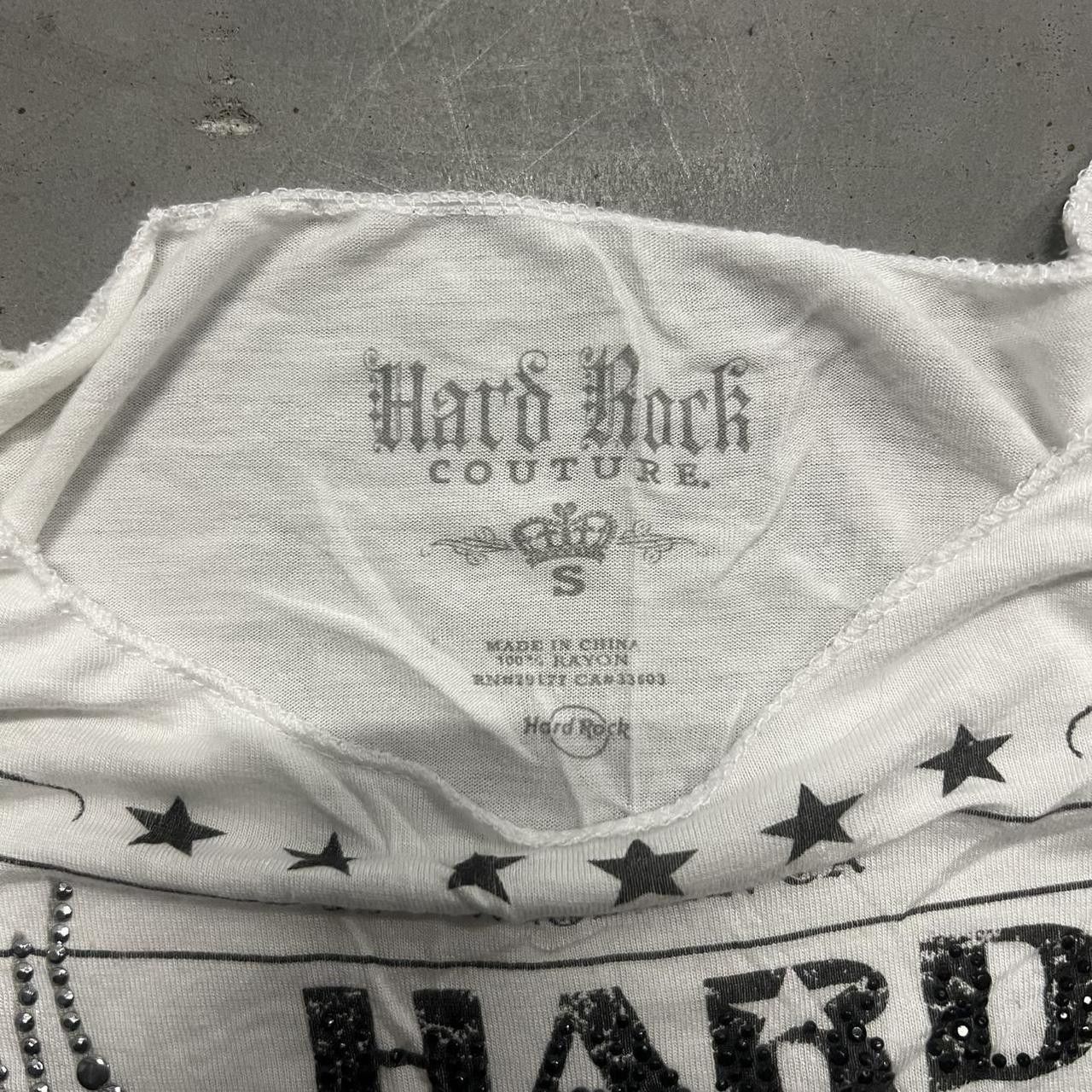 Hard Rock Cafe Vintage Y2K/2000s Hard Rock Couture Biker Essential Womens Tee! Size US S / EU 44-46 / 1 - 4 Thumbnail