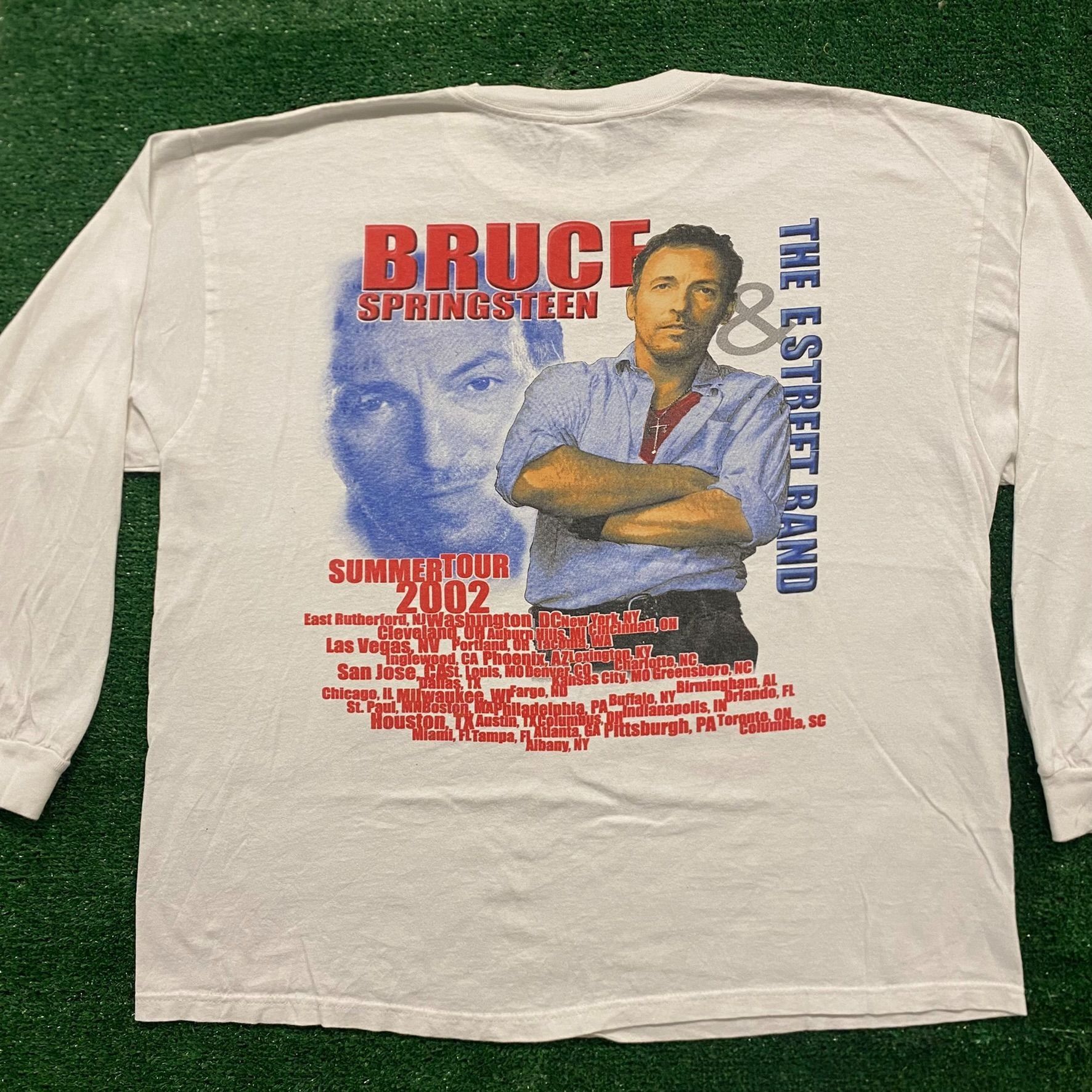 Band Tees Vintage Y2K Bruce Springsteen Tour 2002 T-Shirt Long Sleeve Size US XL / EU 56 / 4 - 4 Thumbnail