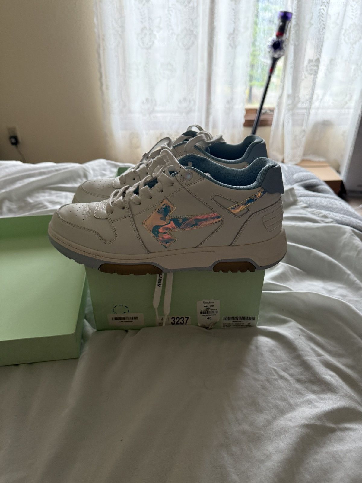 Off-White Off White Out of Office Iridescent Blue Size US 10 / EU 43 - 3 Thumbnail