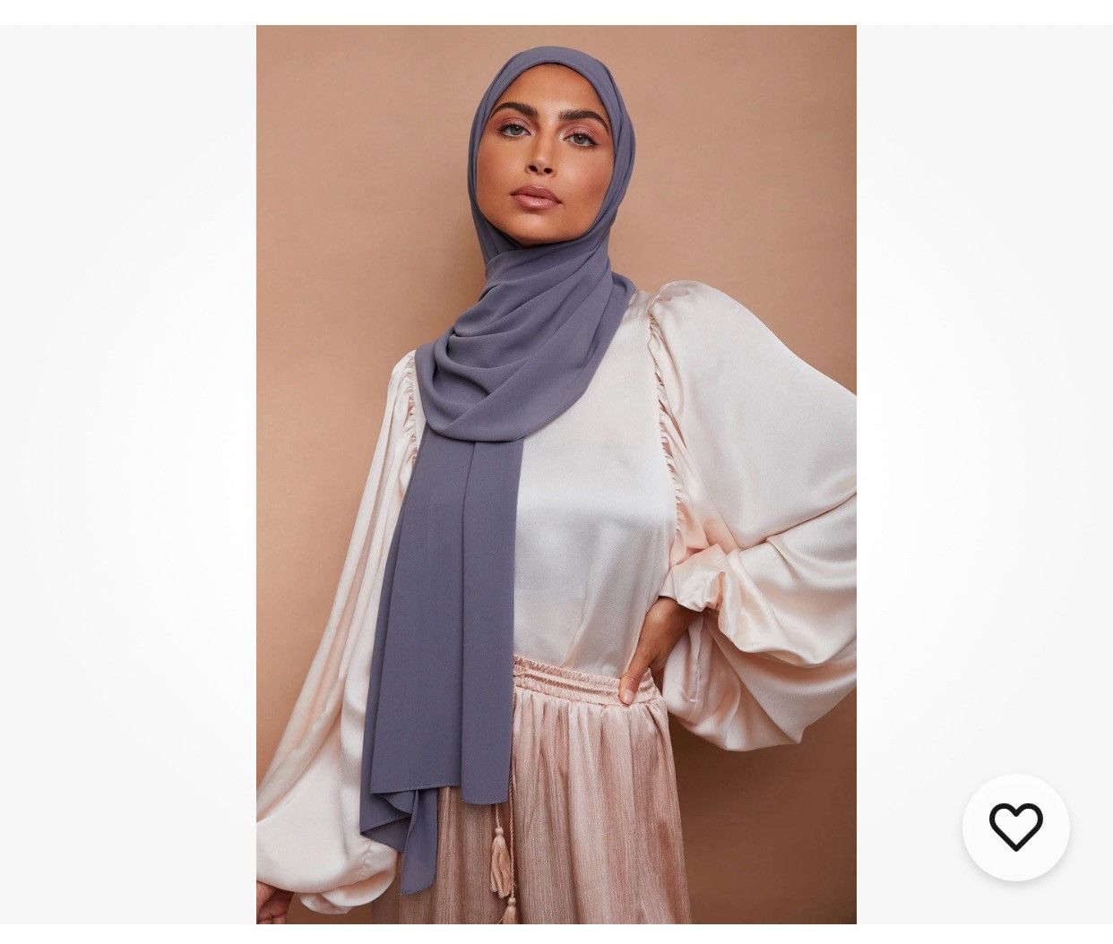 Other VOILE CHIC Chiffon Charcoal Gray Hijab Scarf For Women Size ONE SIZE - 1 Thumbnail