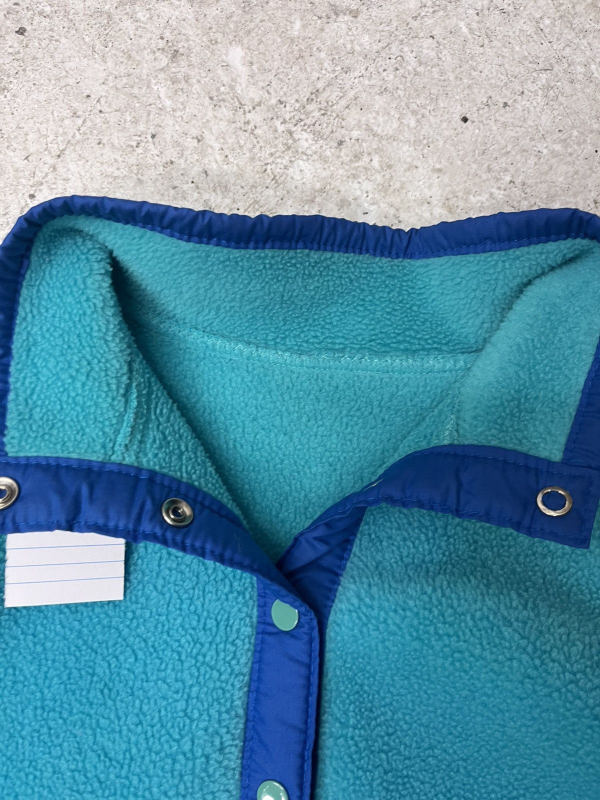 Vintage Vintage teal fleece jacket Size US L / EU 52-54 / 3 - 3 Thumbnail