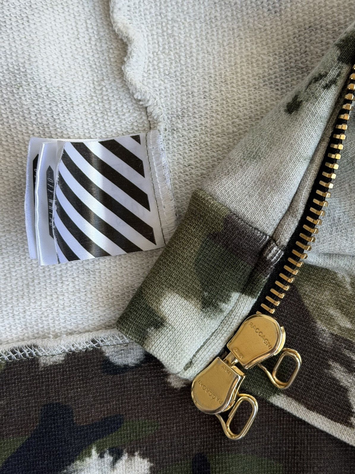Off-White Off-White 16SS Bleached Camo Zip Up Hoodie XL Virgil Abloh Size US XL / EU 56 / 4 - 9 Thumbnail