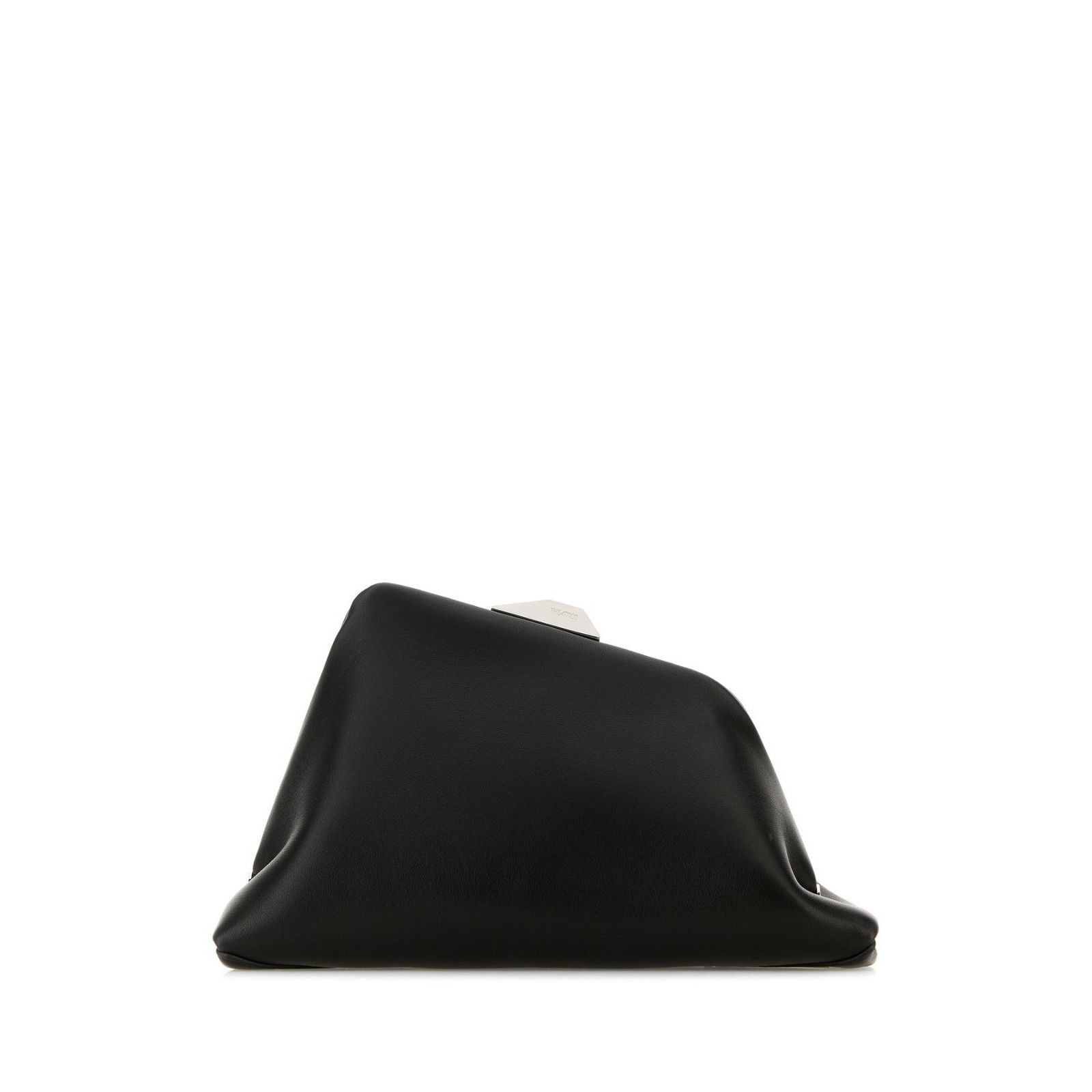 THE ATTICO Day Off Black Leather Clutch New