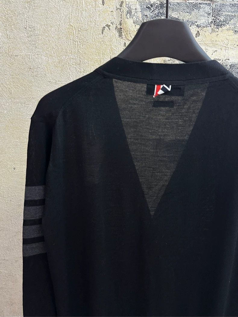 Thom Browne Thom Browne Black knit cardigan Size US M / EU 48-50 / 2 - 4 Thumbnail