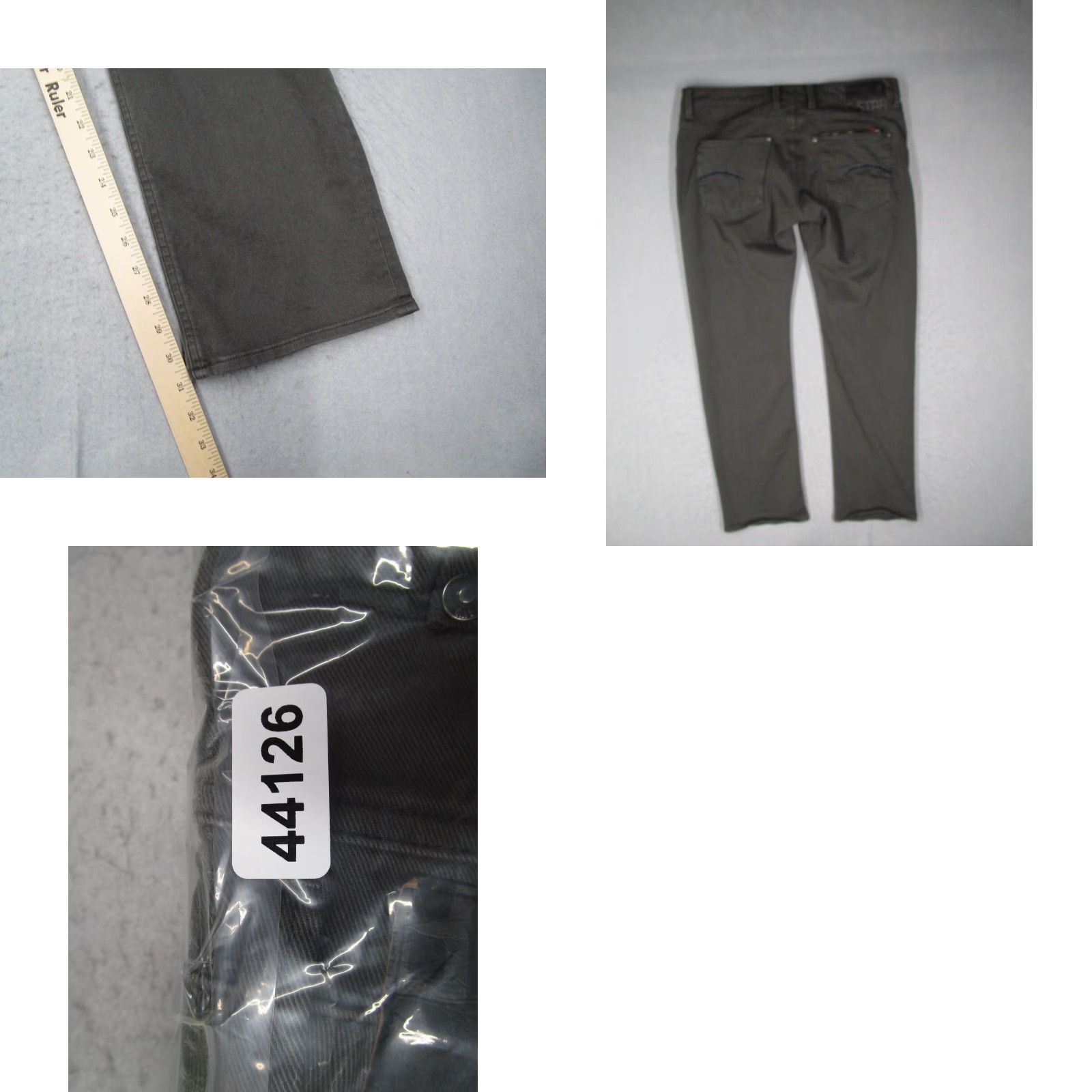 G-Star G-Star ATTACC Slim Straight Jeans Mens Gray Cotton 36x32 Size US 36 / EU 52 - 8 Thumbnail